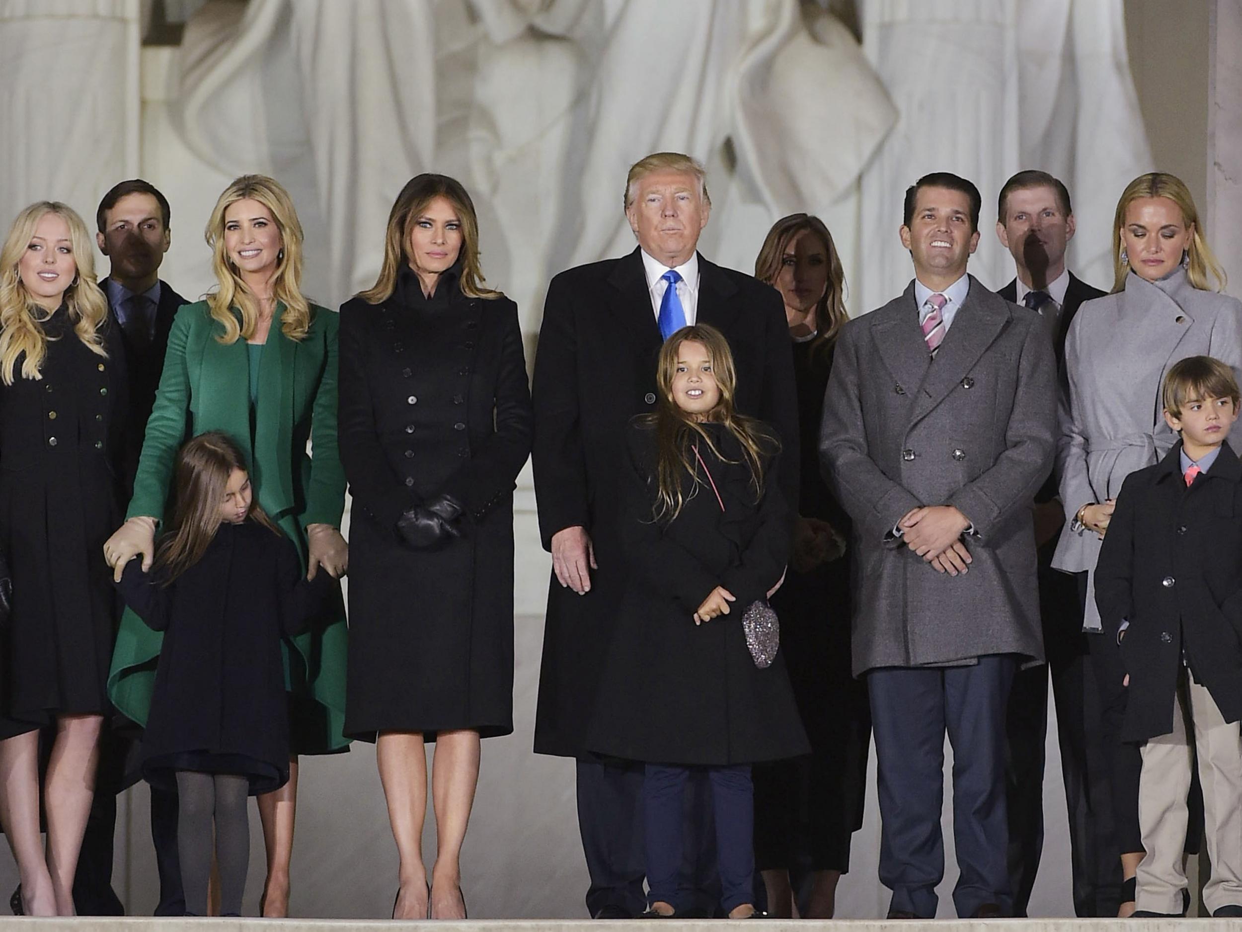 More regime than democracy: the Trump clan (AFP/Getty)