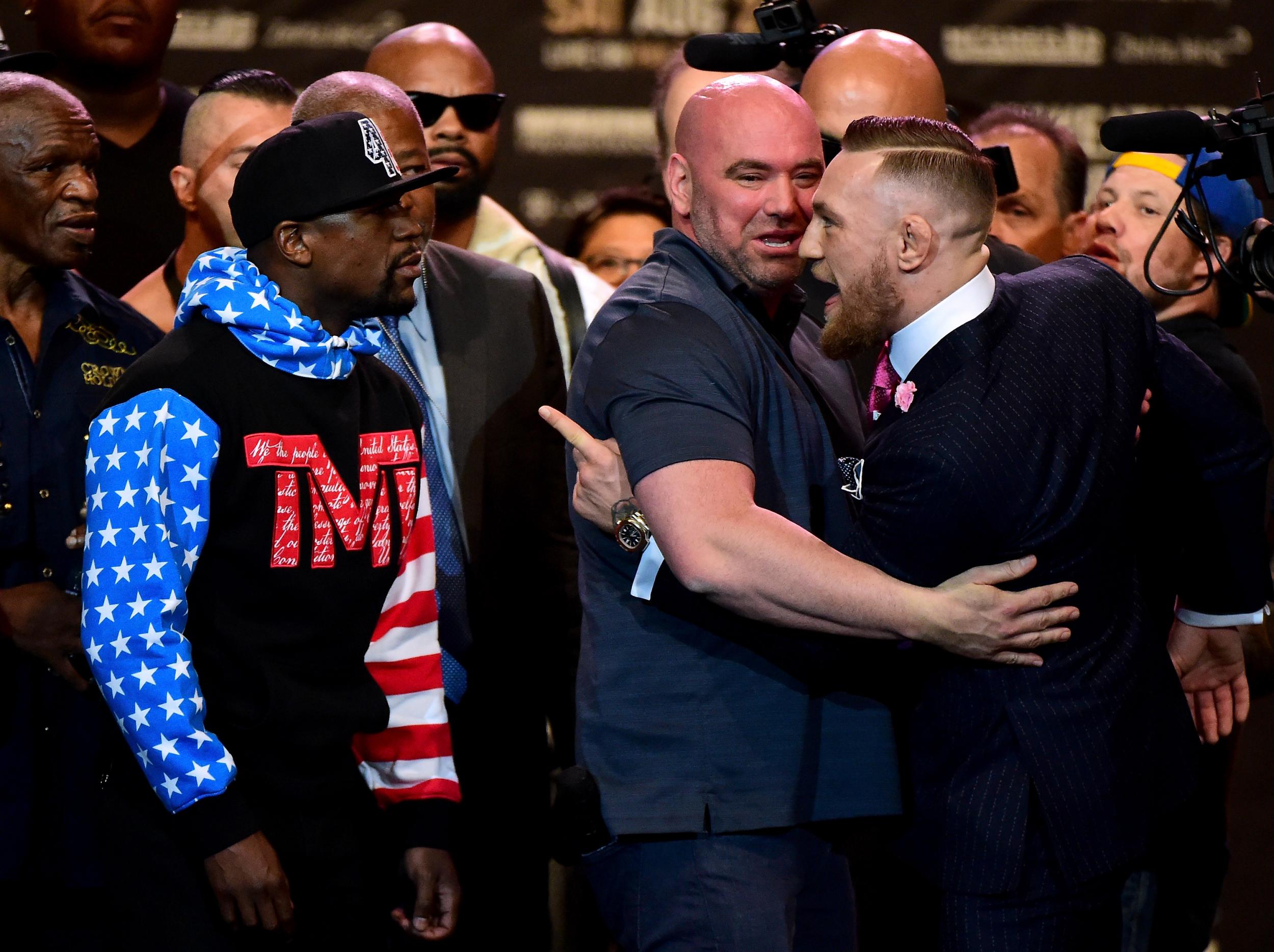 The two men came face to face for the first time on Tuesday night