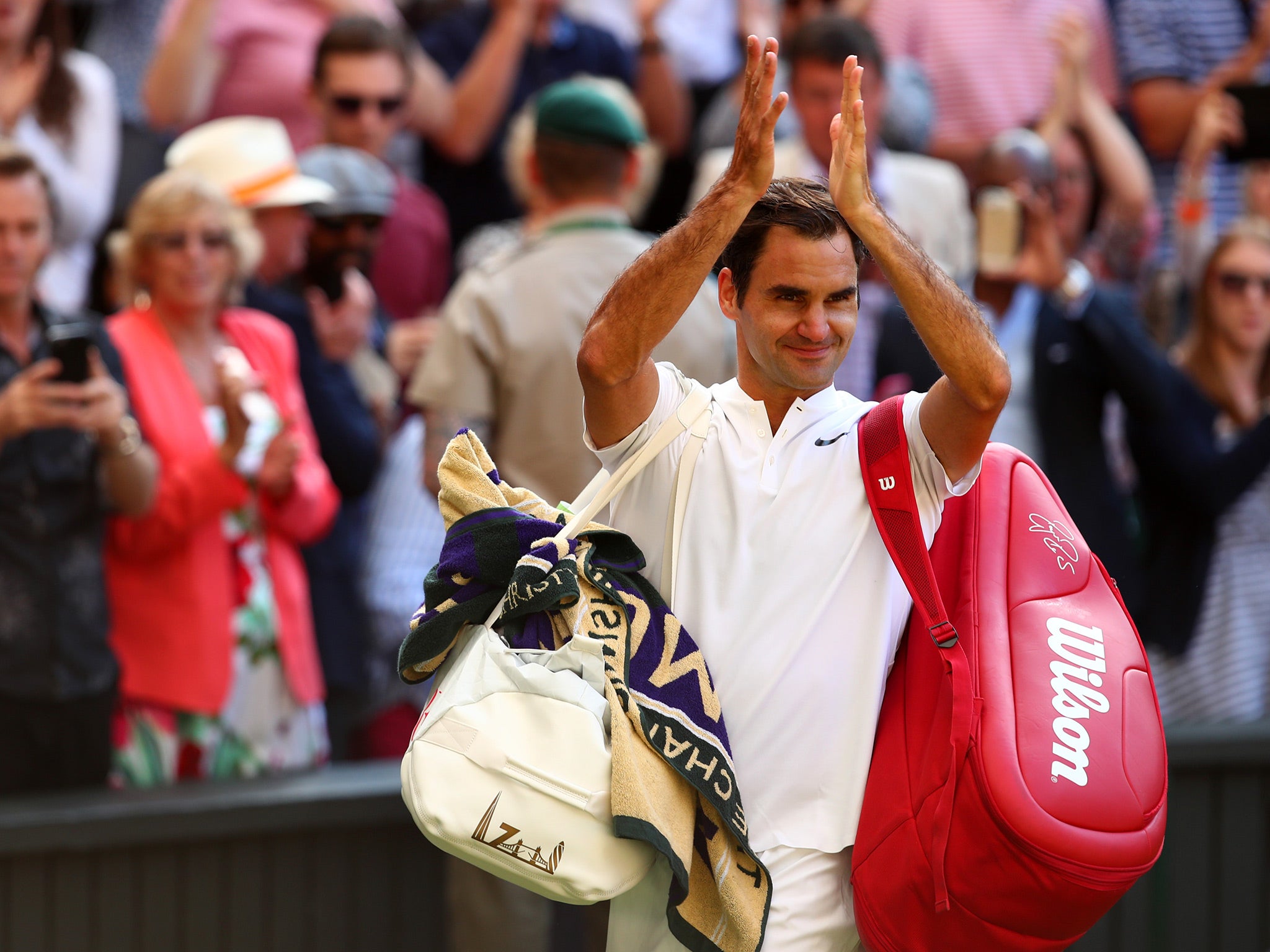 Roger Federer is the oldest player left in the men's draw