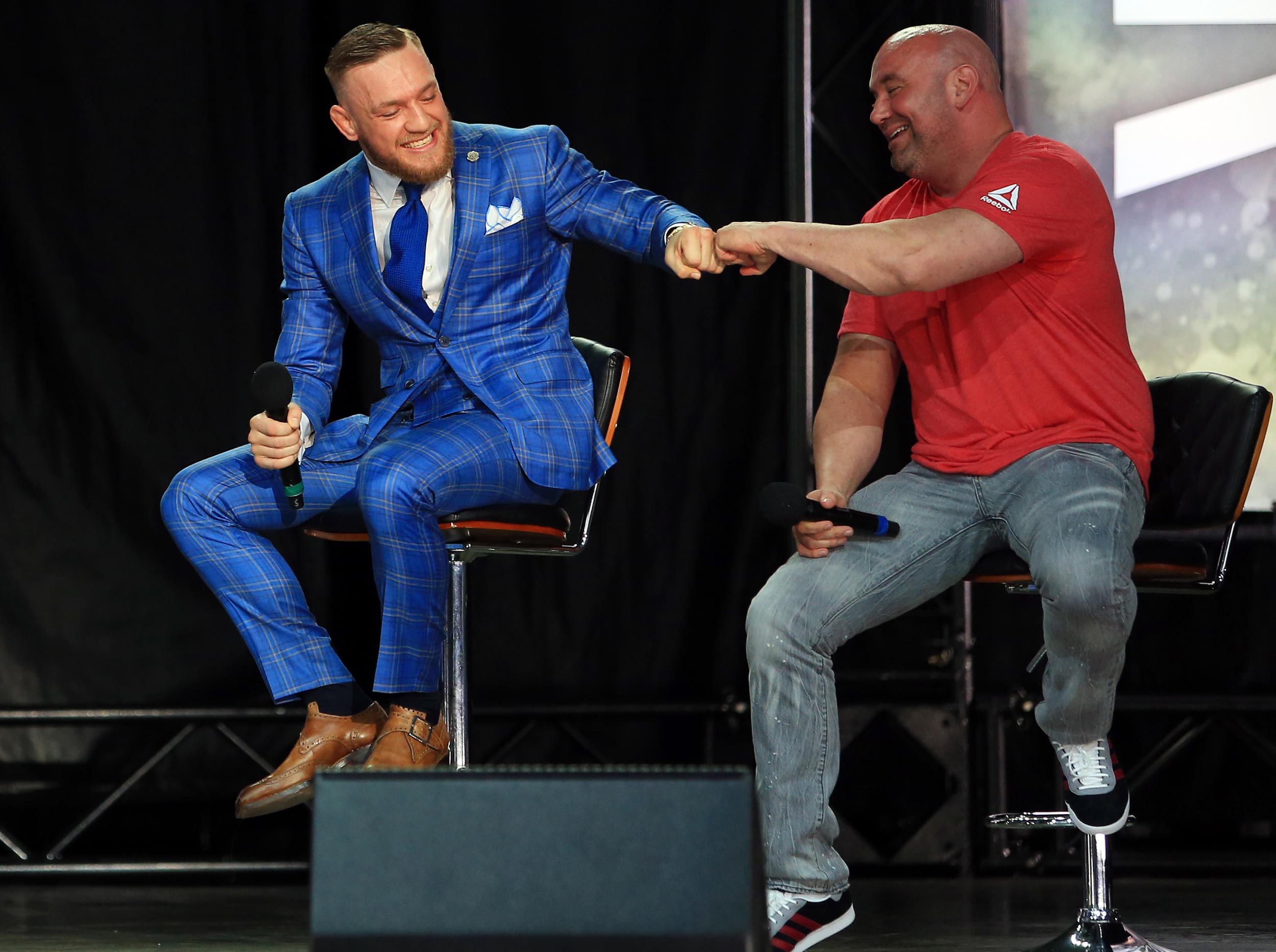 Dana White seemed to enjoy McGregor's series of put-downs
