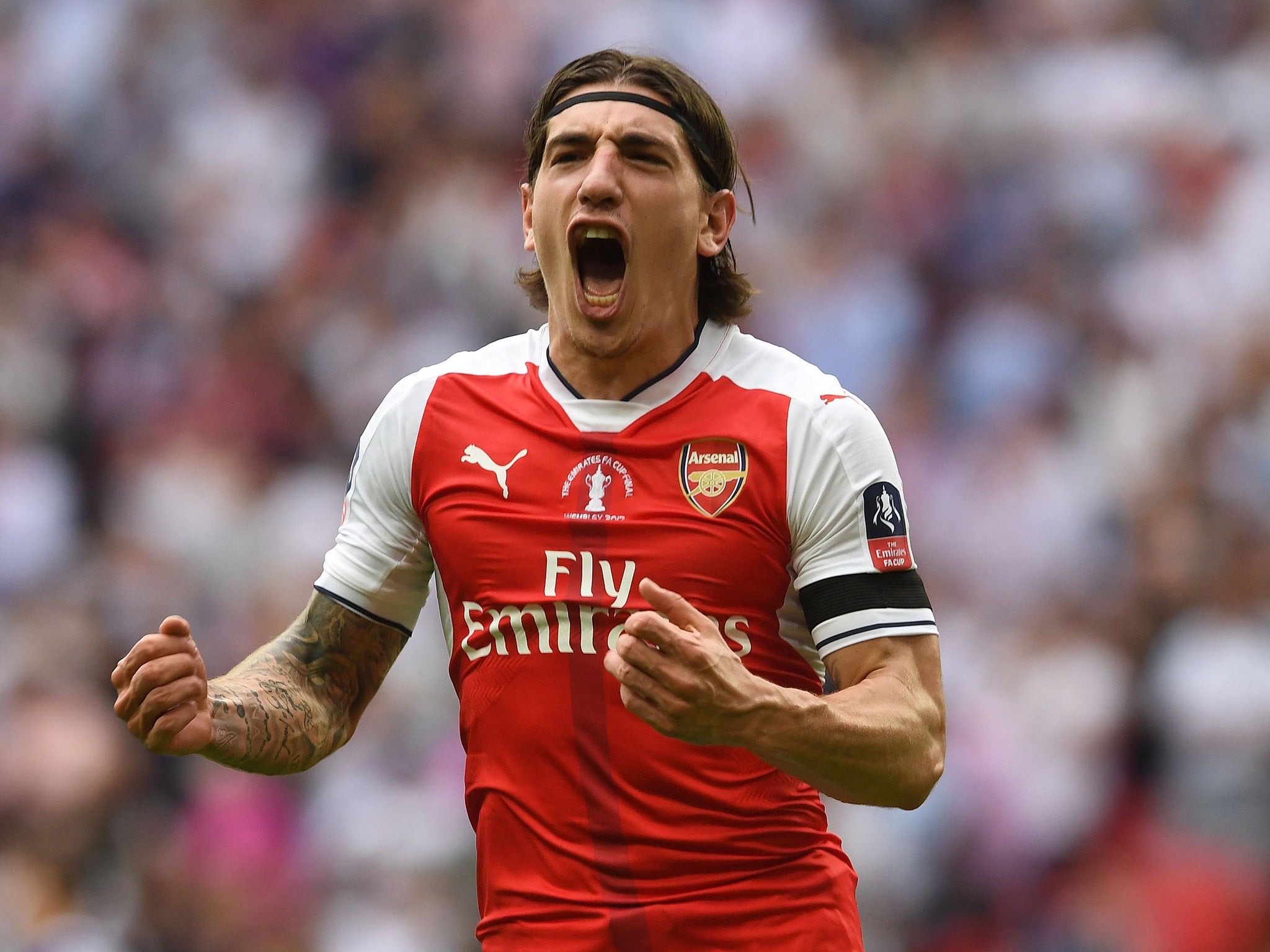 Hector Bellerin has blossomed into one of European football's most exciting young full-backs