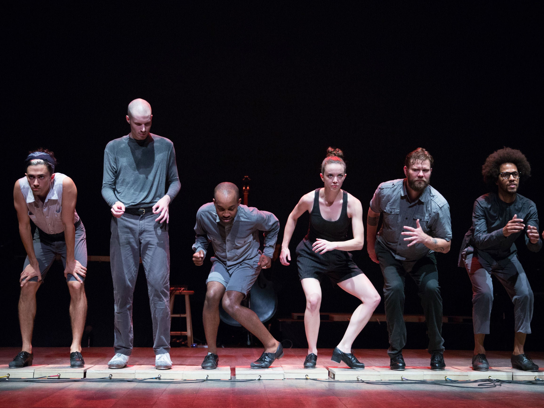 Dorrance Dance perform as a 'human keyboard'