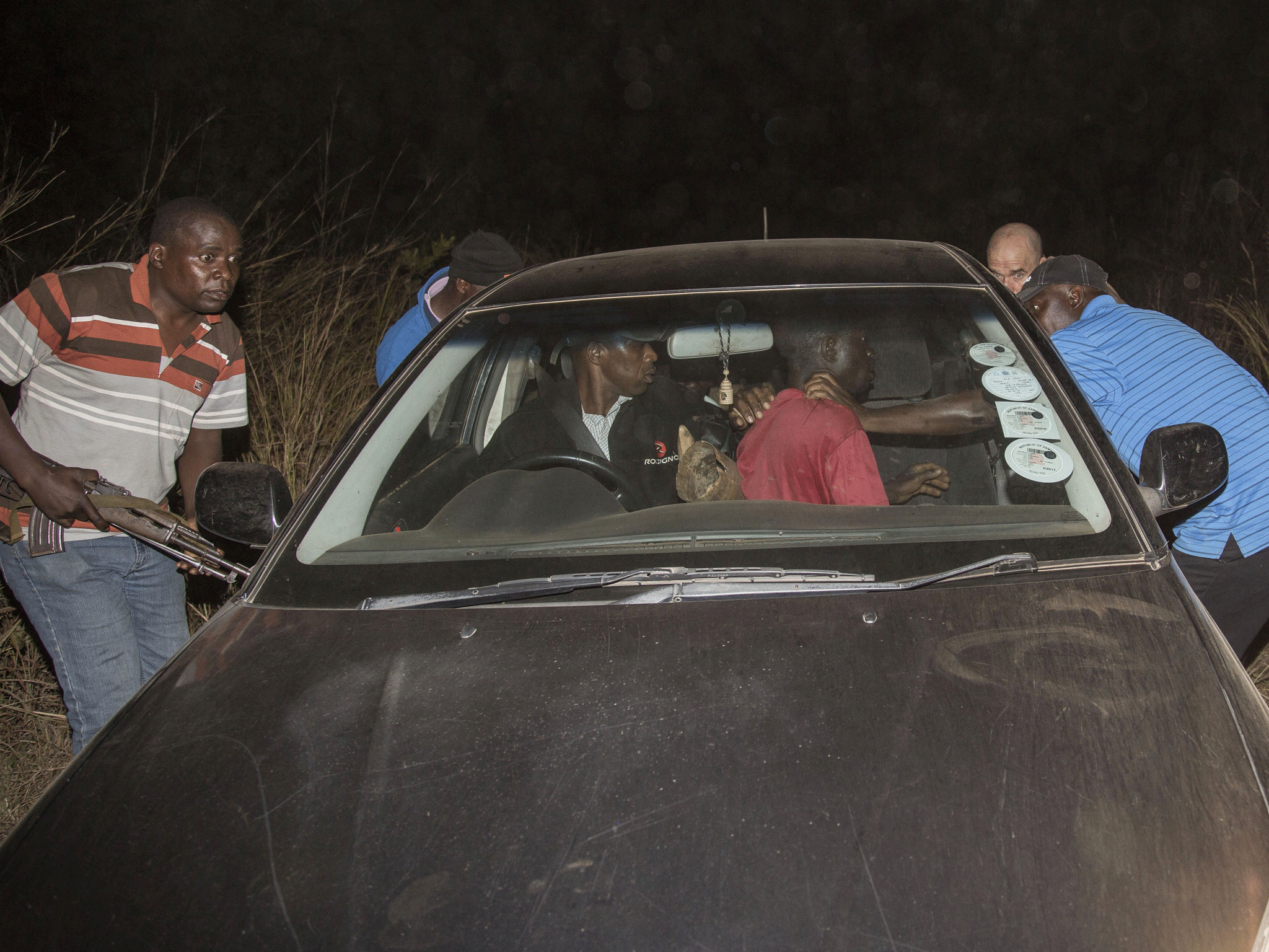 IFAW officers and police arrest the alleged poachers in a sting operation