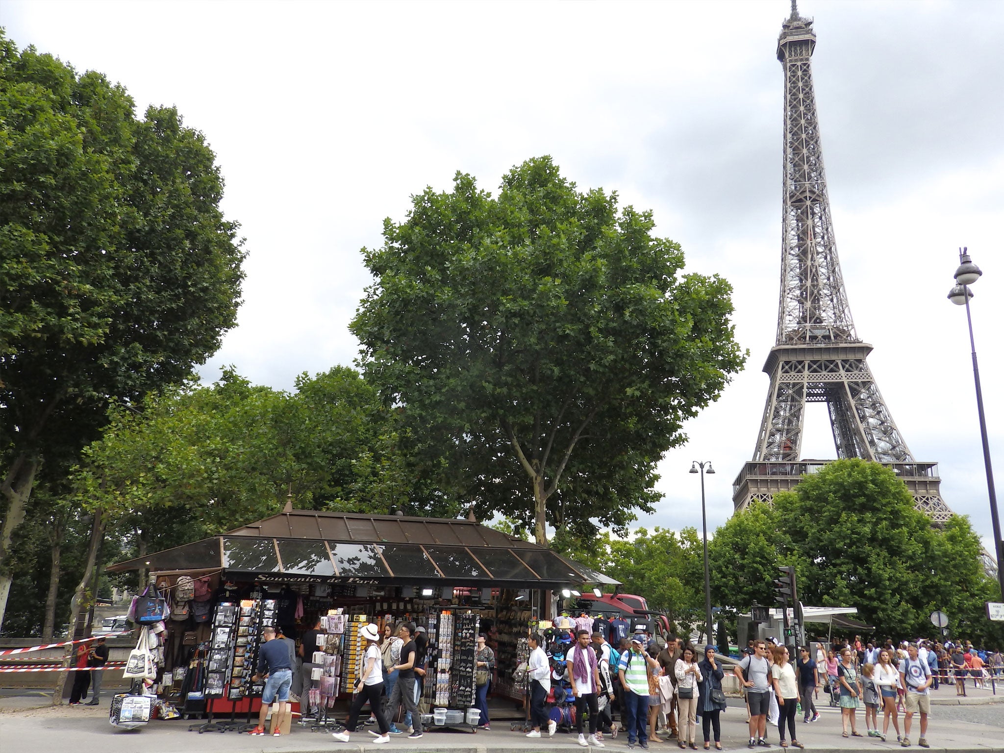 Chichernea Vcan's souvenier shop outside the Eiffel Tower