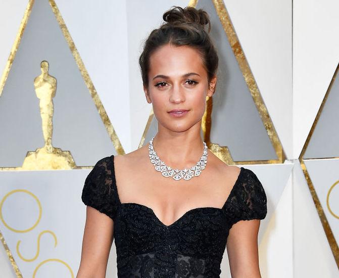 Alicia Vikander at the 80th Annual Academy Awards