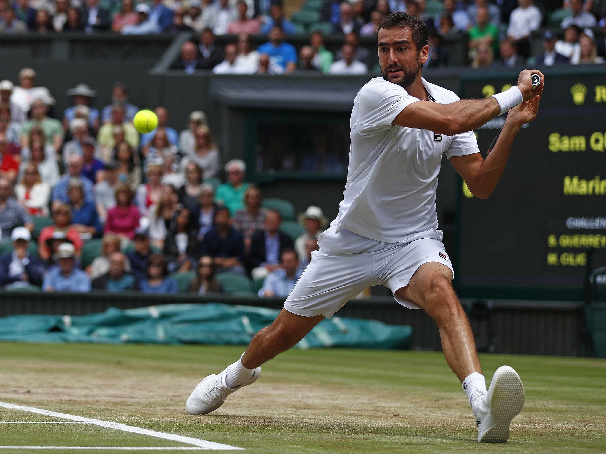 Cilic seized control after losing the first set