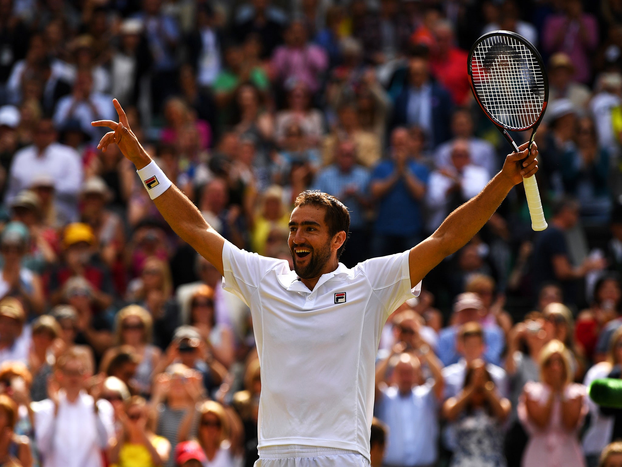 2014 US Open winner Marin Cilic is in his first Wimbledon final