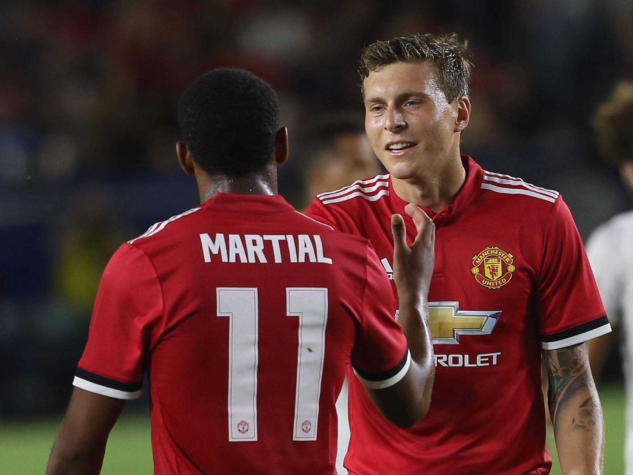 Lindelof made his debut for United overnight