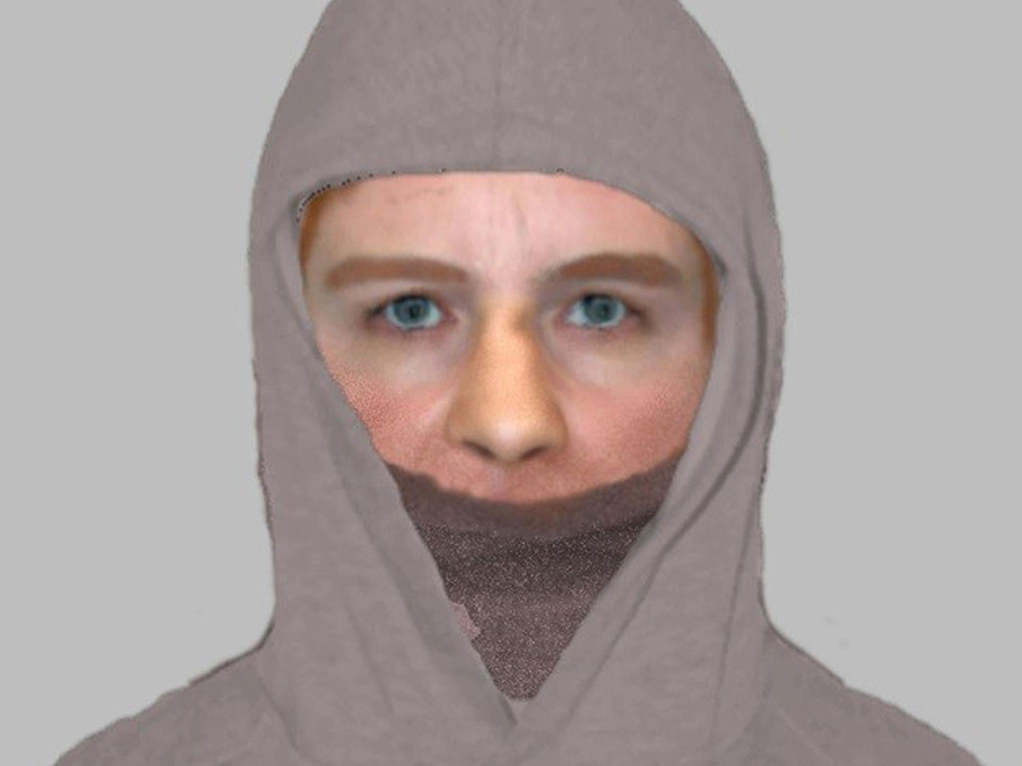 Undated handout e-fit image issued by Essex Police of a man they want to speak to after a 13-year-old girl was grabbed and subjected to racial verbal abuse in Basildon, Essex