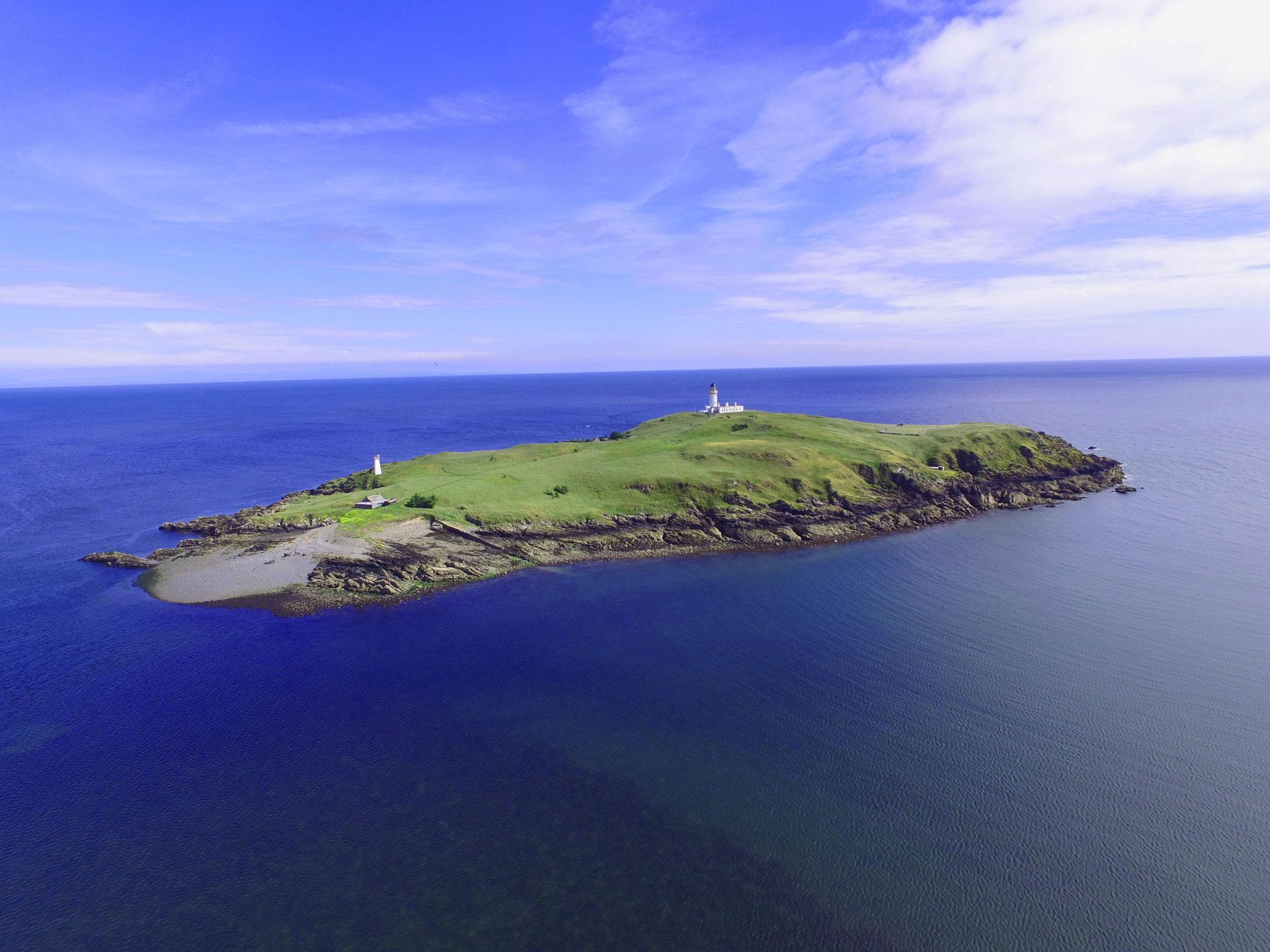 Little Ross island has a fully-automated lighthouse