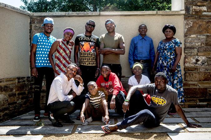 The Mwenda family. After a militia attack at their home in Congo in 2009 they fled to Malawi, where they lived for years in a refugee camp