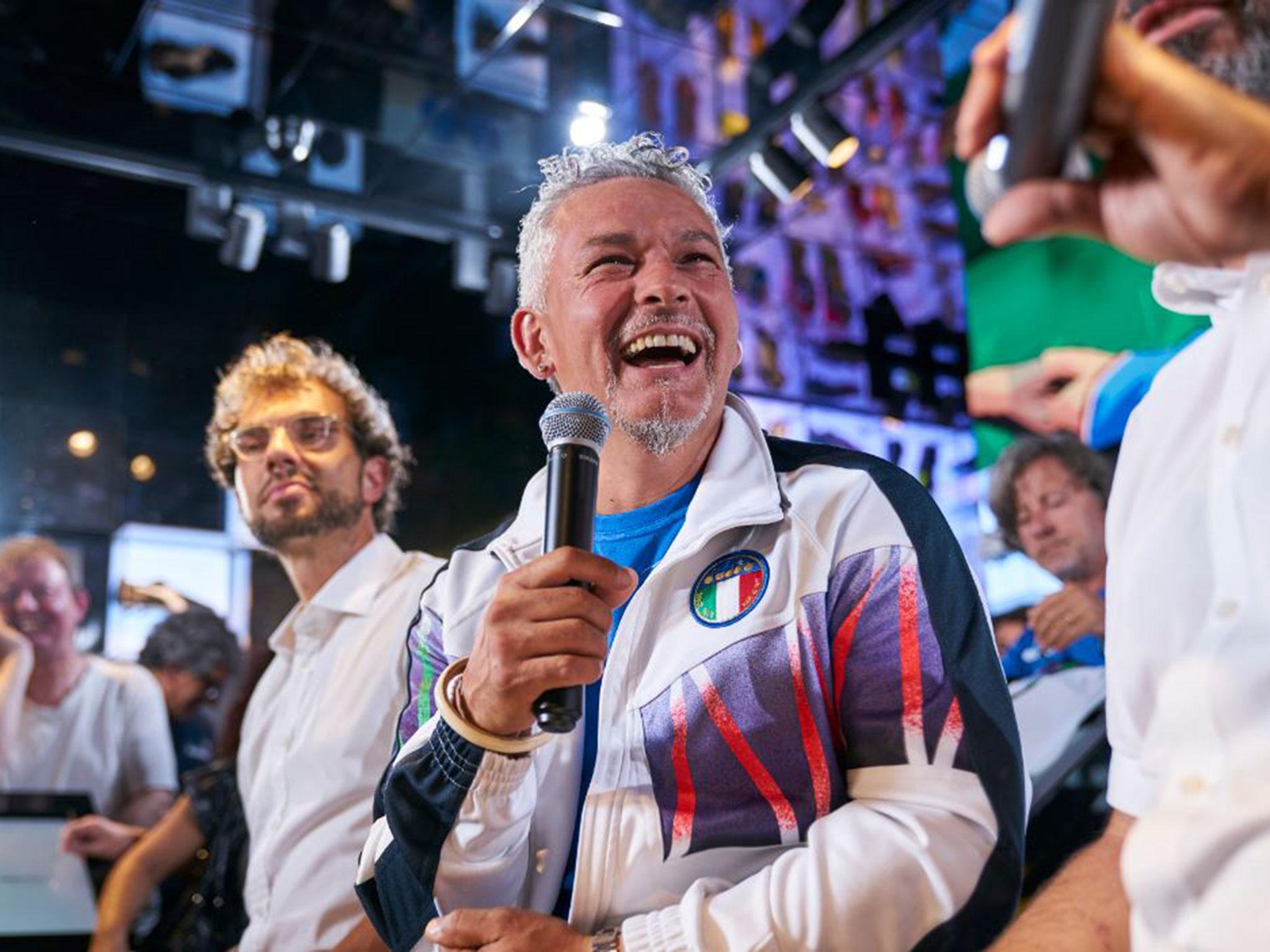 Roberto Baggio remains an engaging and overwhelmingly happy character