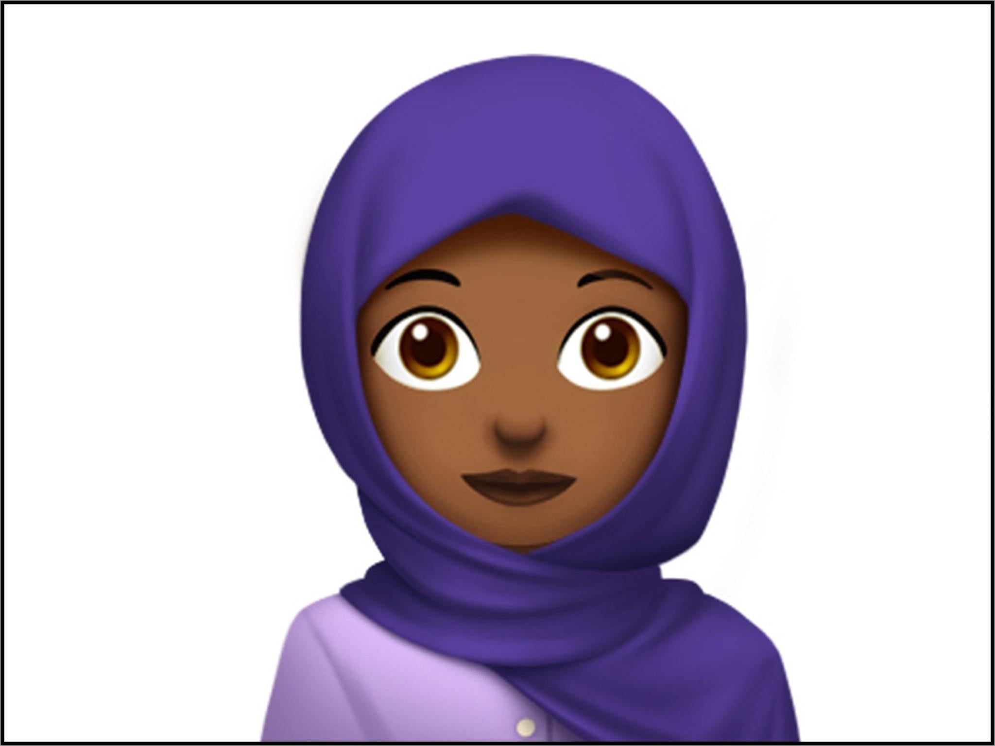 The Apple version of the new hijab emoji