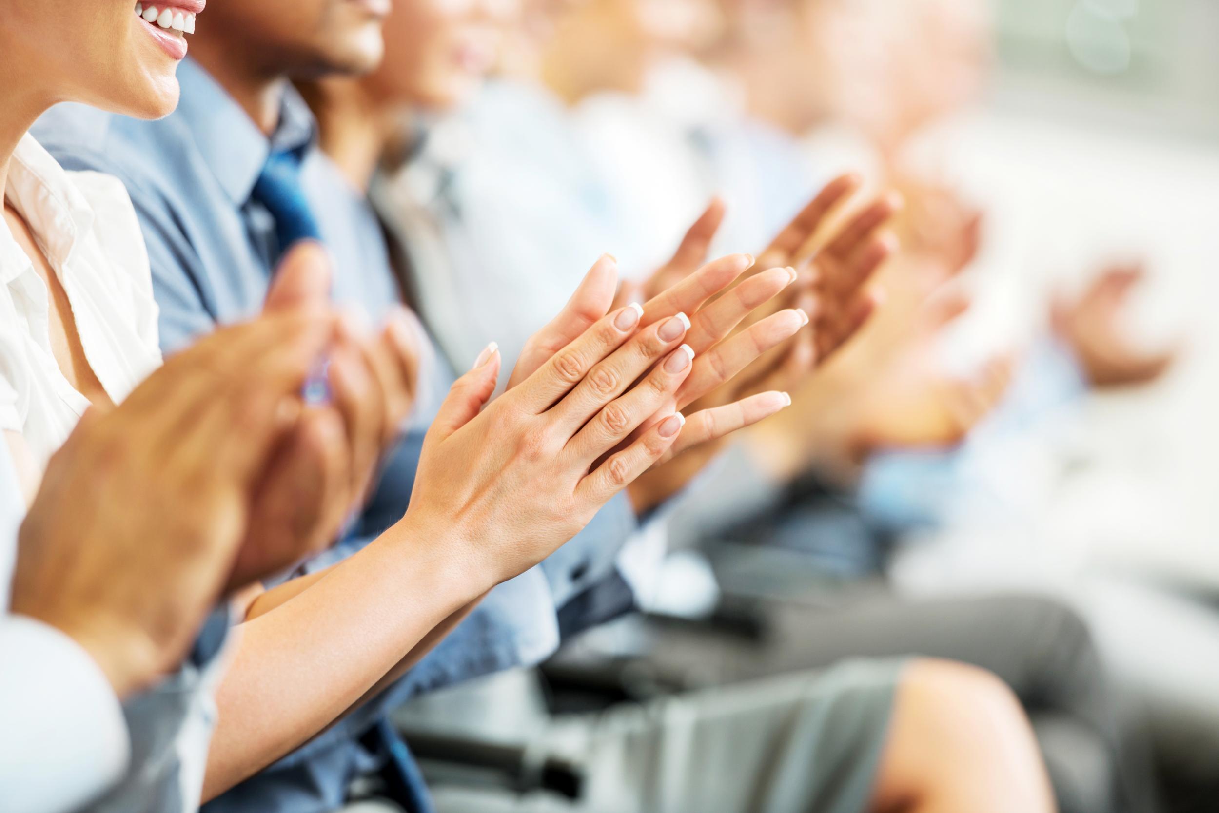 Students will be encouraged to refrain from clapping