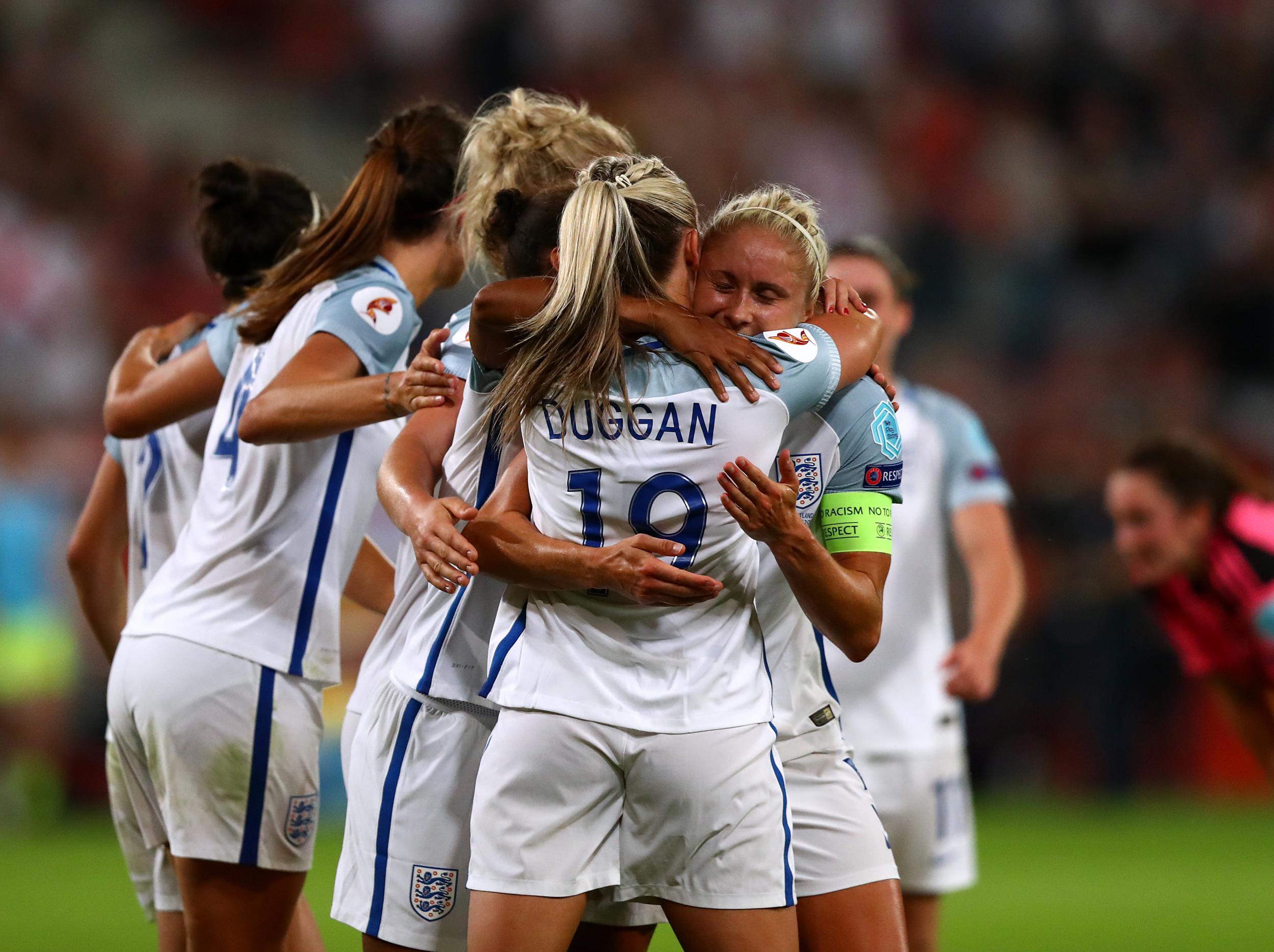 England celebrate