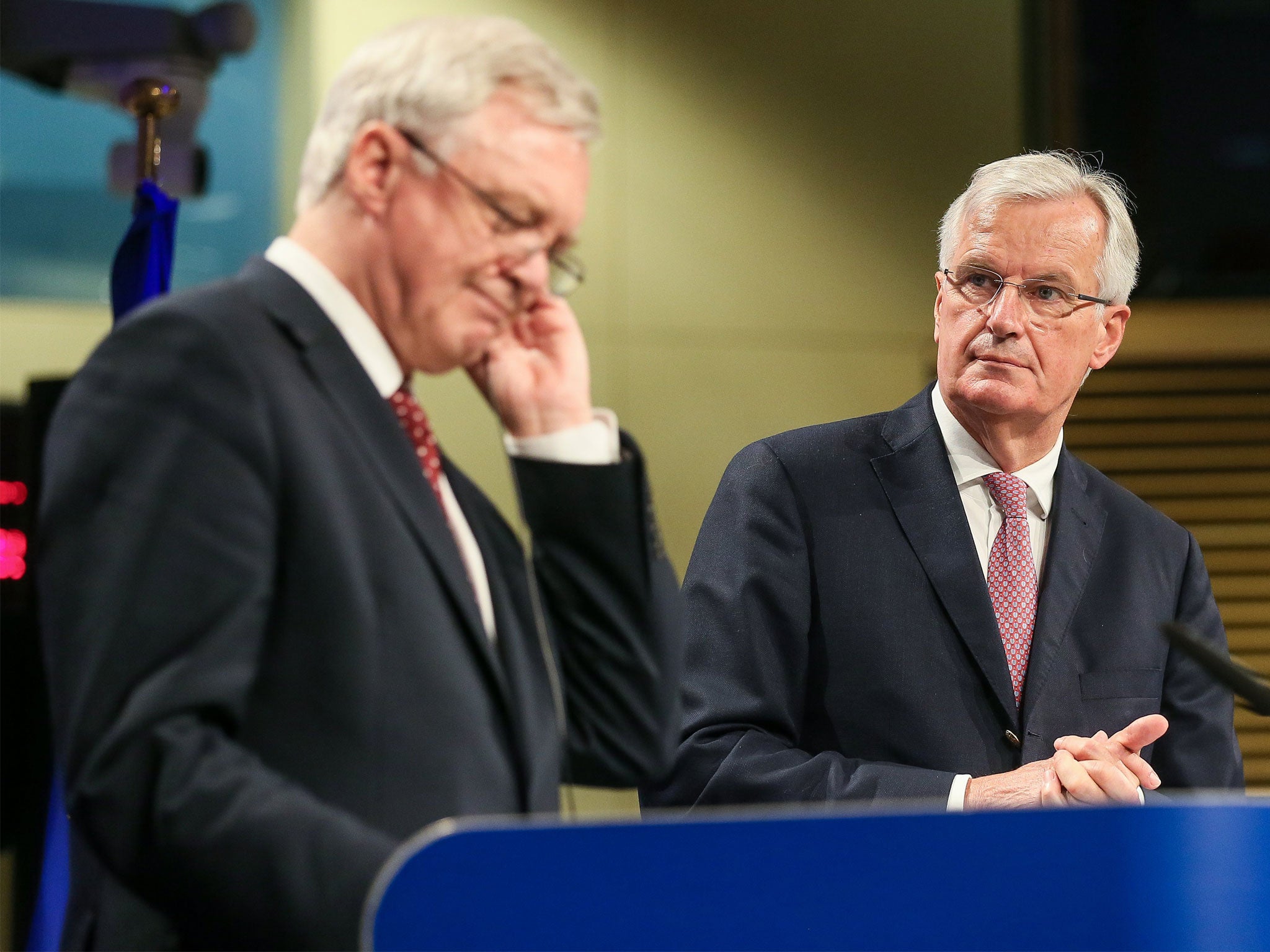 David Davis and EU chief negotiator Michel Barnier are not exactly making progress