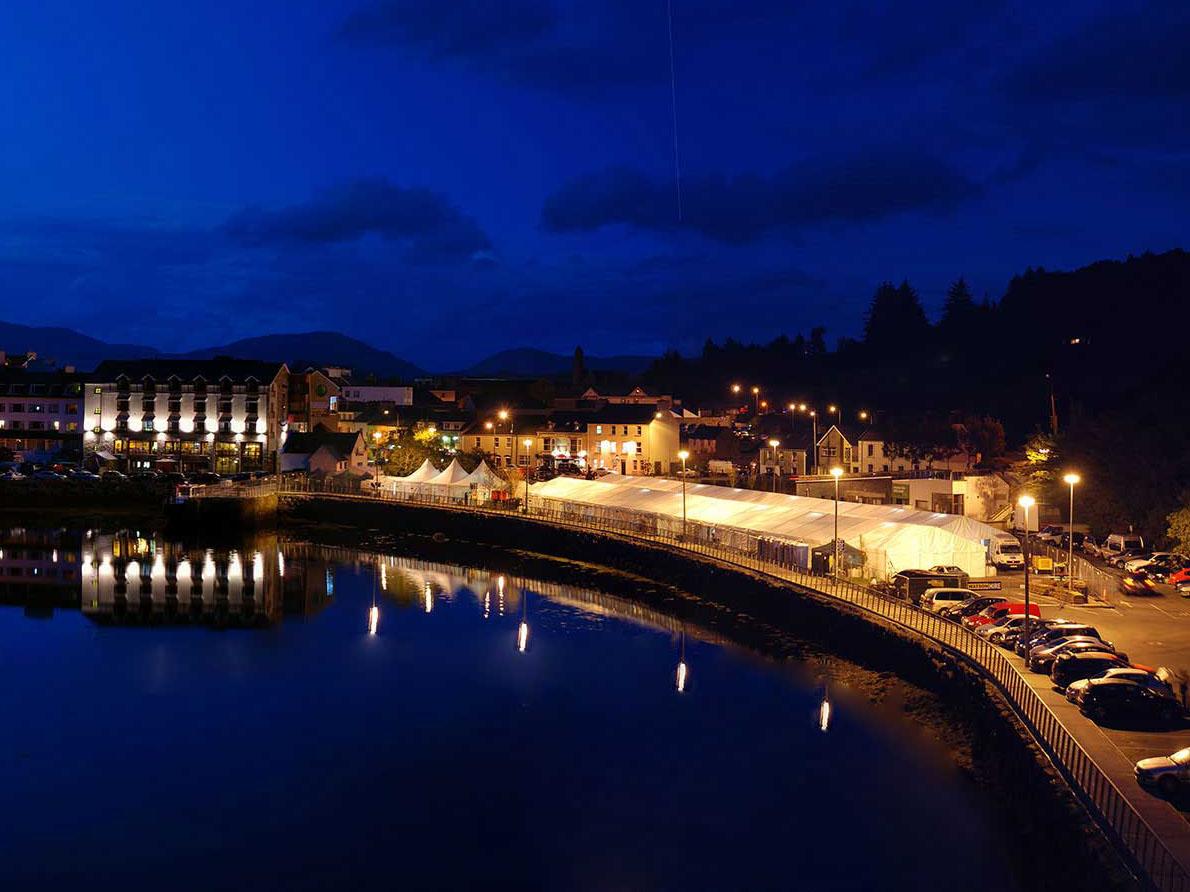 Peerless: A Taste of Donegal festival takes place in tents on the pier