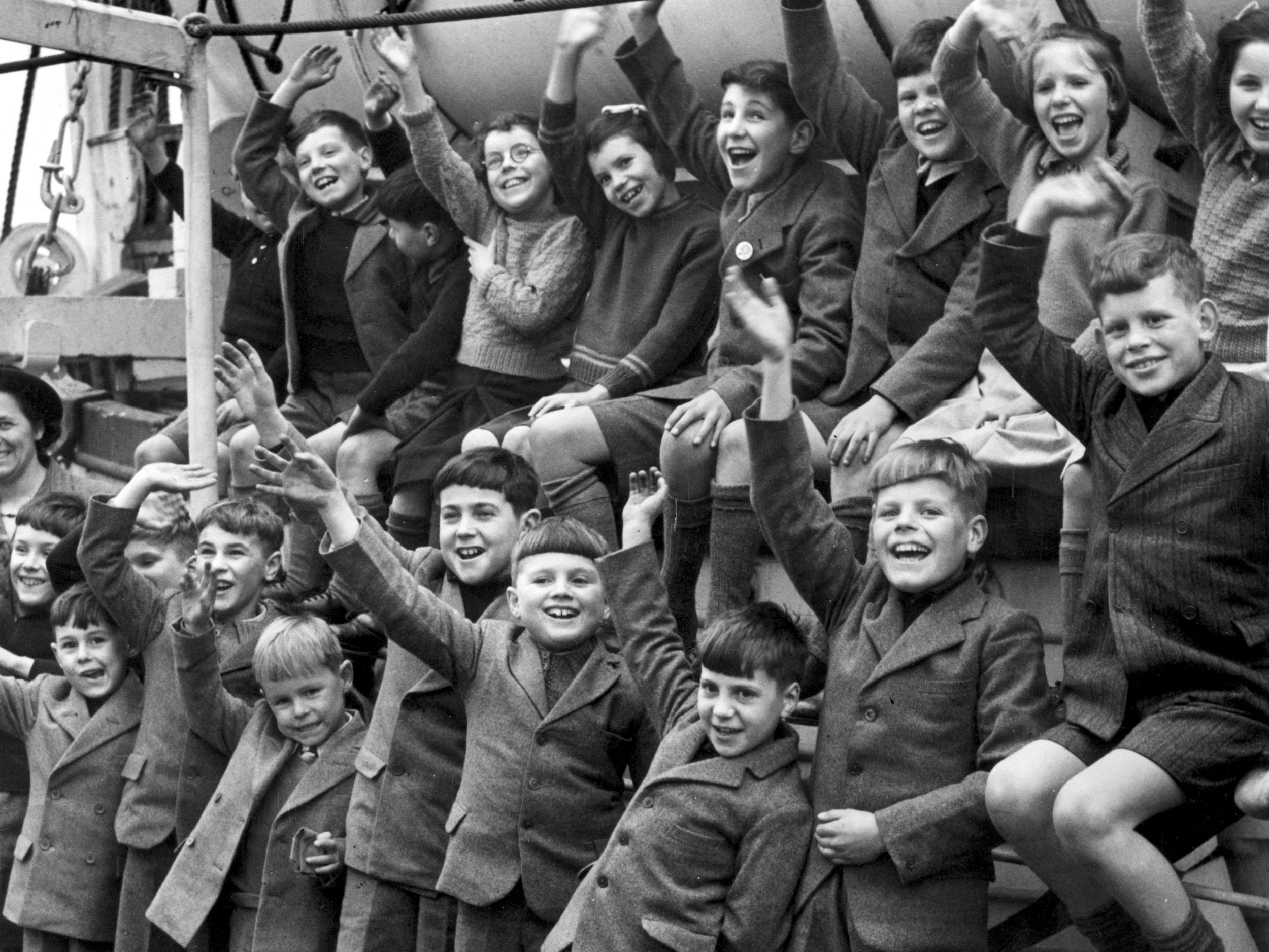 Children en route to Australia. Many were taken from their parents and did not know where they were going