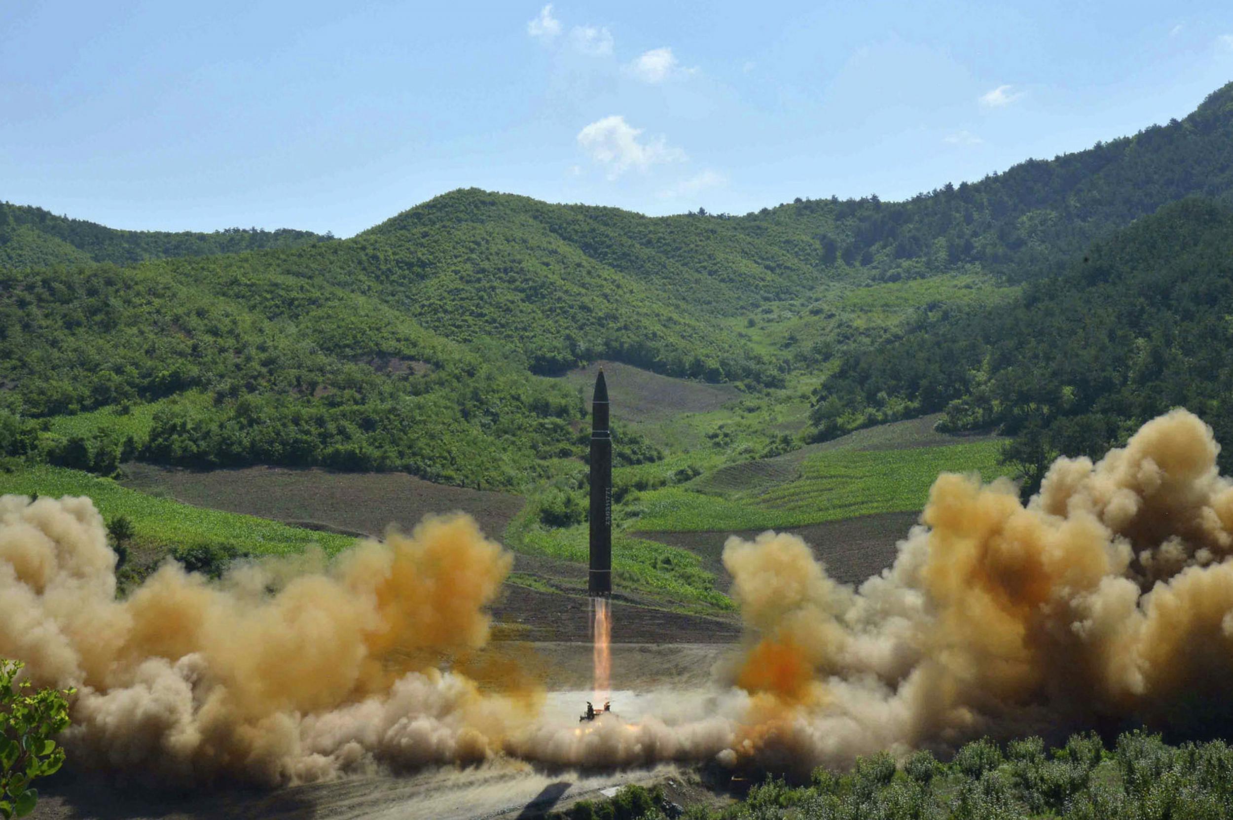 North Korea tested its first ICBM in early July