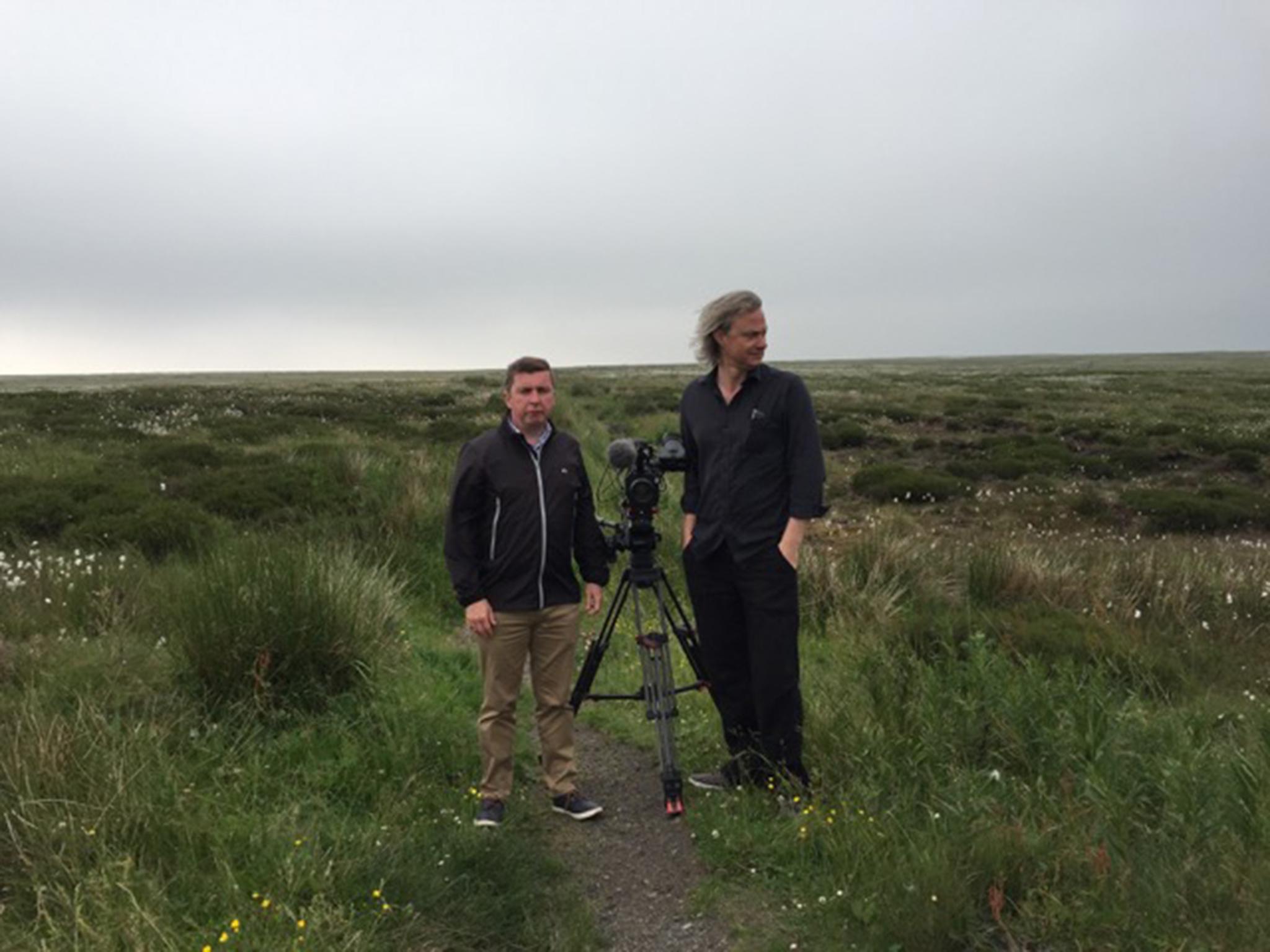 Toyne and Linskey on Saddleworth Moor, on the trail of Britain's most infamous murderers