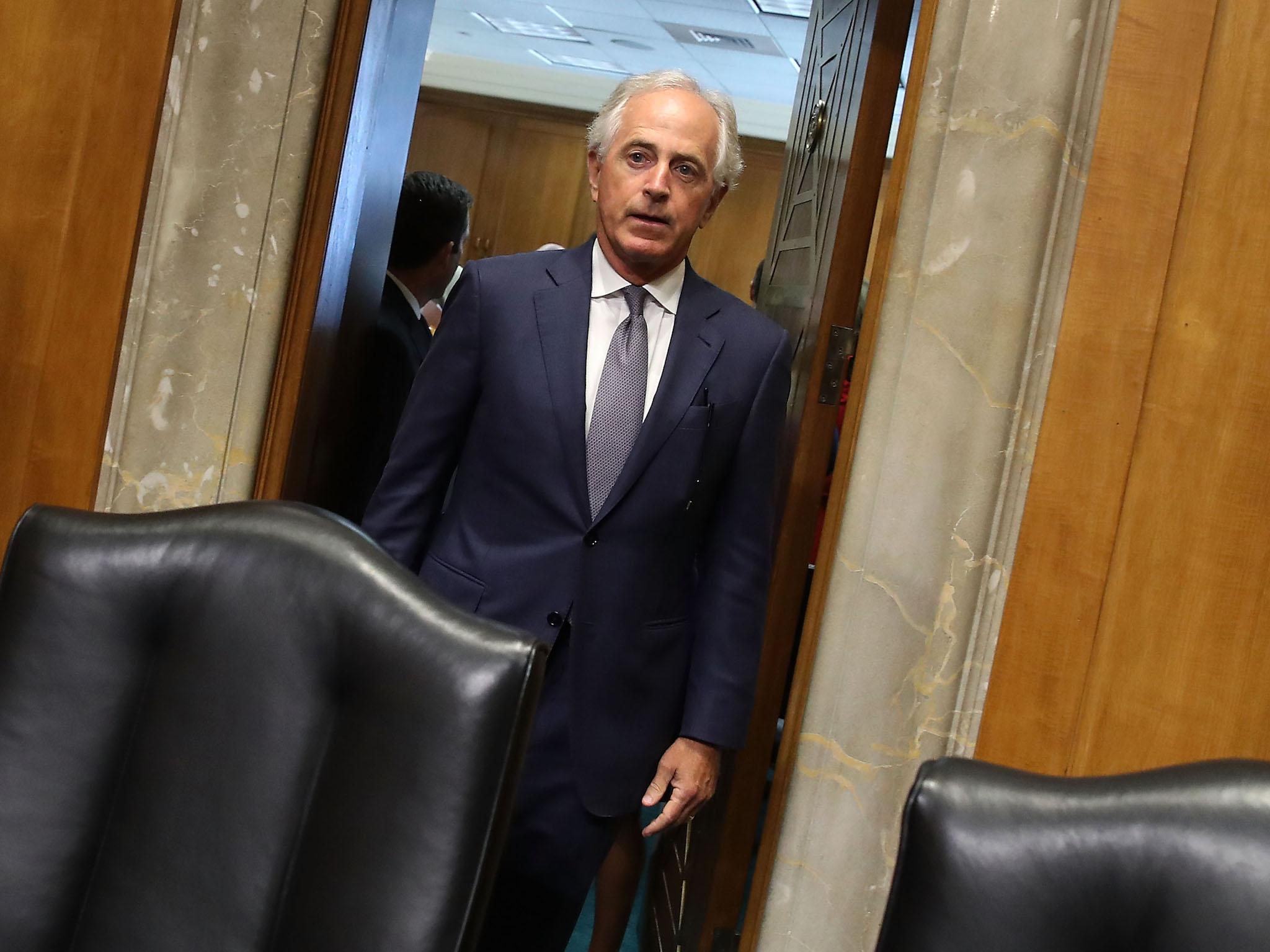 Republican Senator Bob Corker, Chairman of the Senate's Foreign Relations Committee