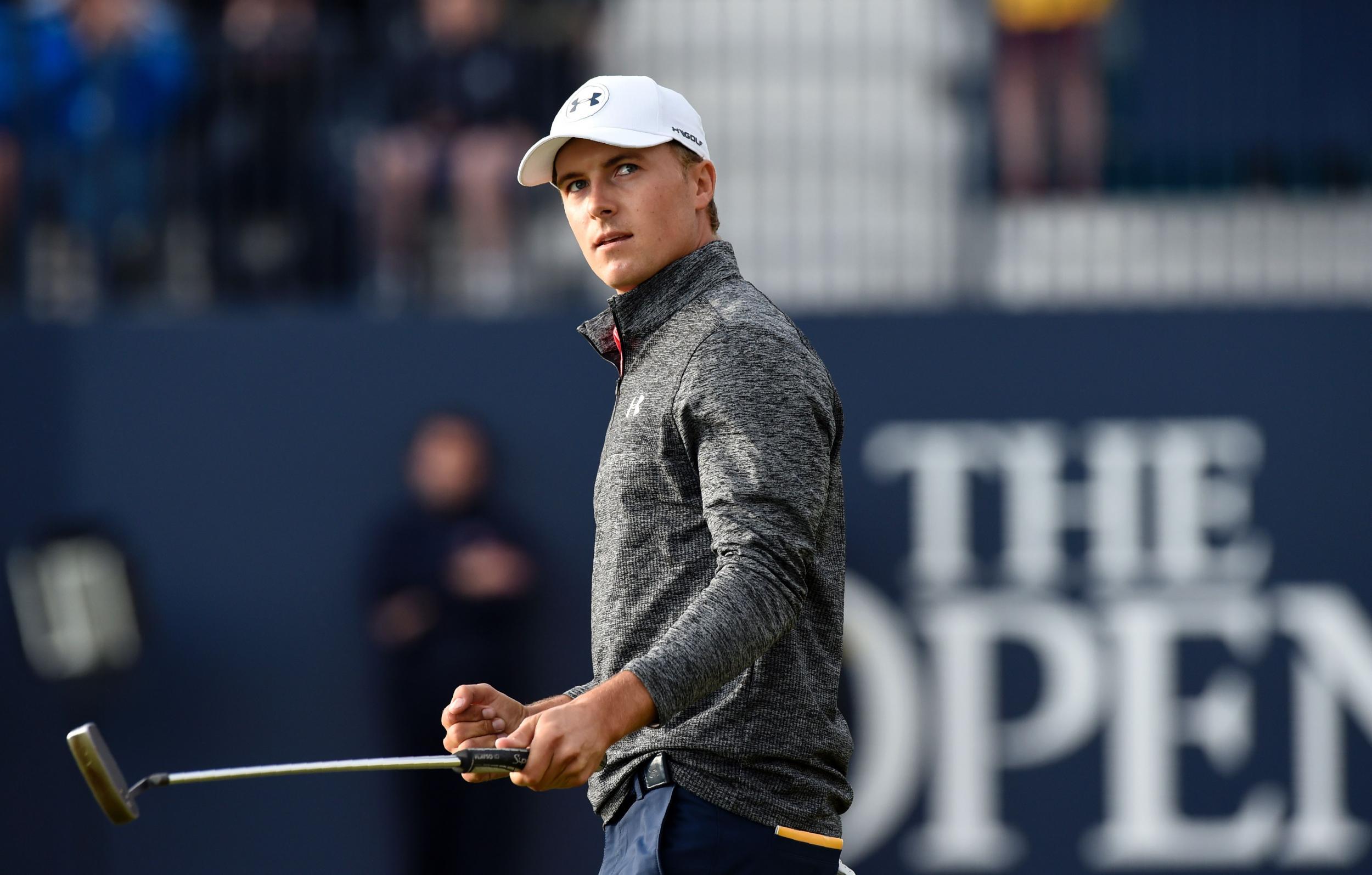 Spieth holds a three-shot lead over Kuchar