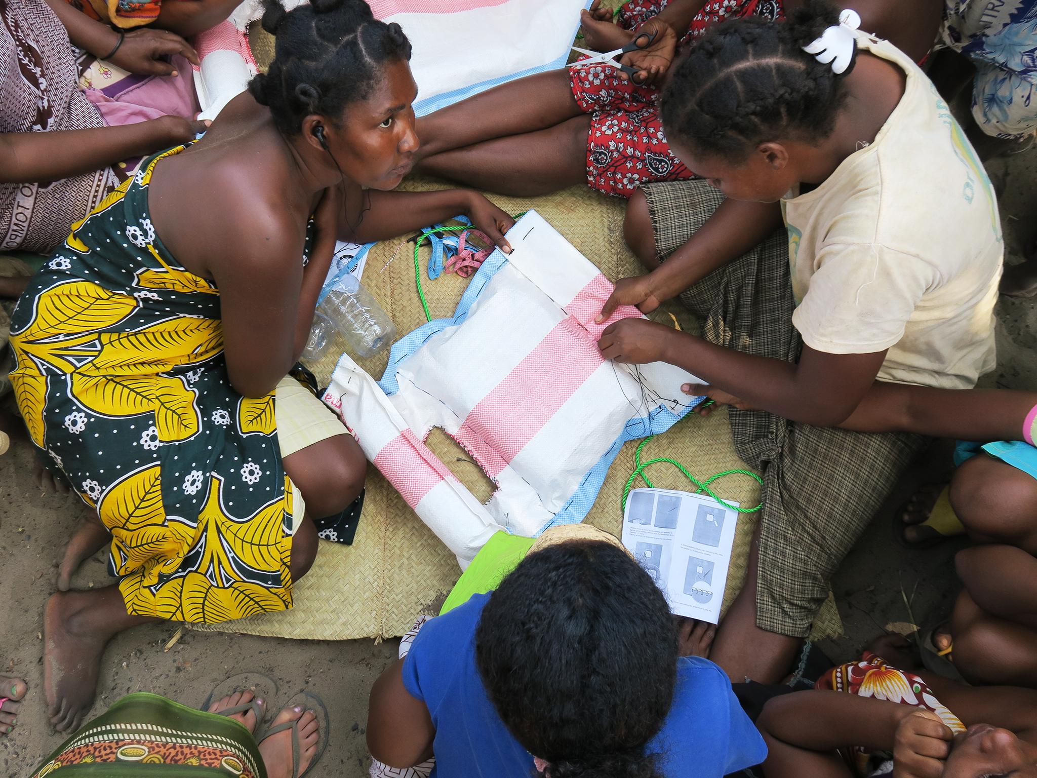 Workshops were attended by fishermen as well as the women and children