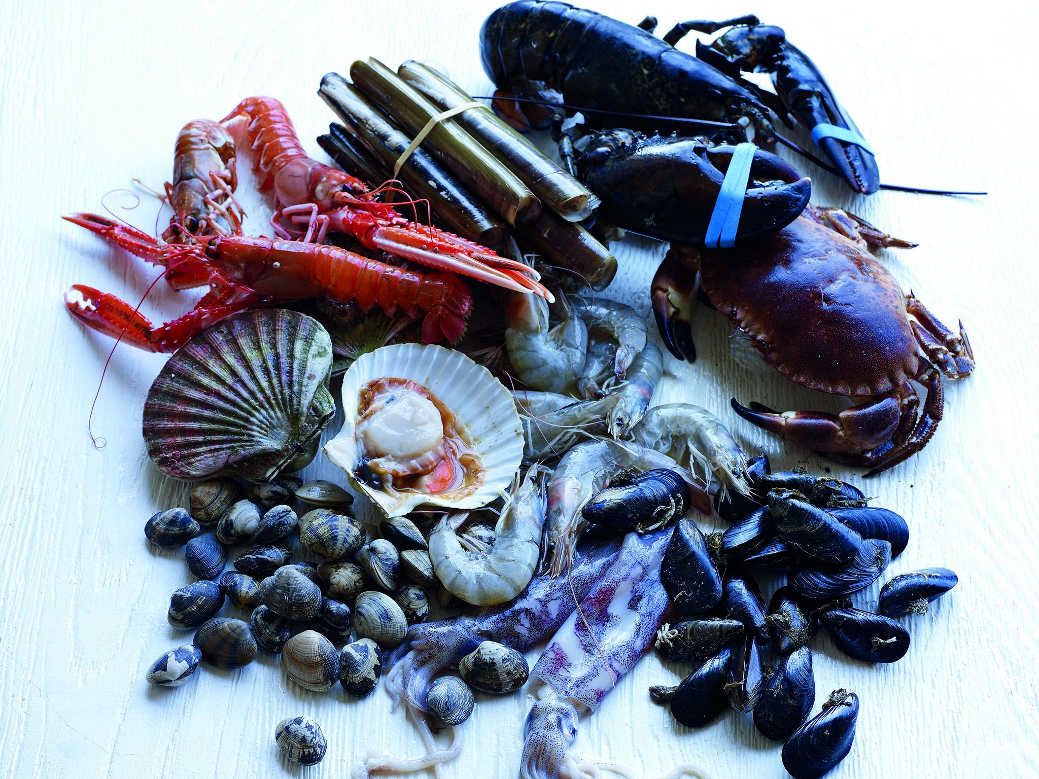 To ensure the best quality, shellfish should be bought live from a reputable fishmonger