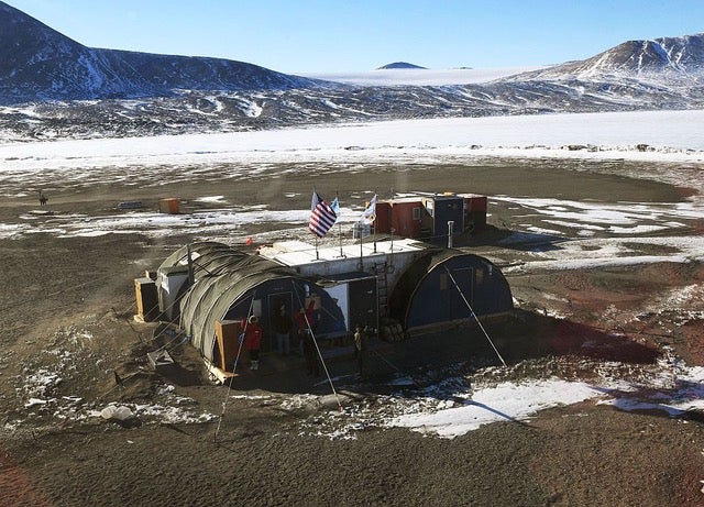 An isolated US research station on the edge of the Ross Sea near McMurdo Station (AFP/Getty)