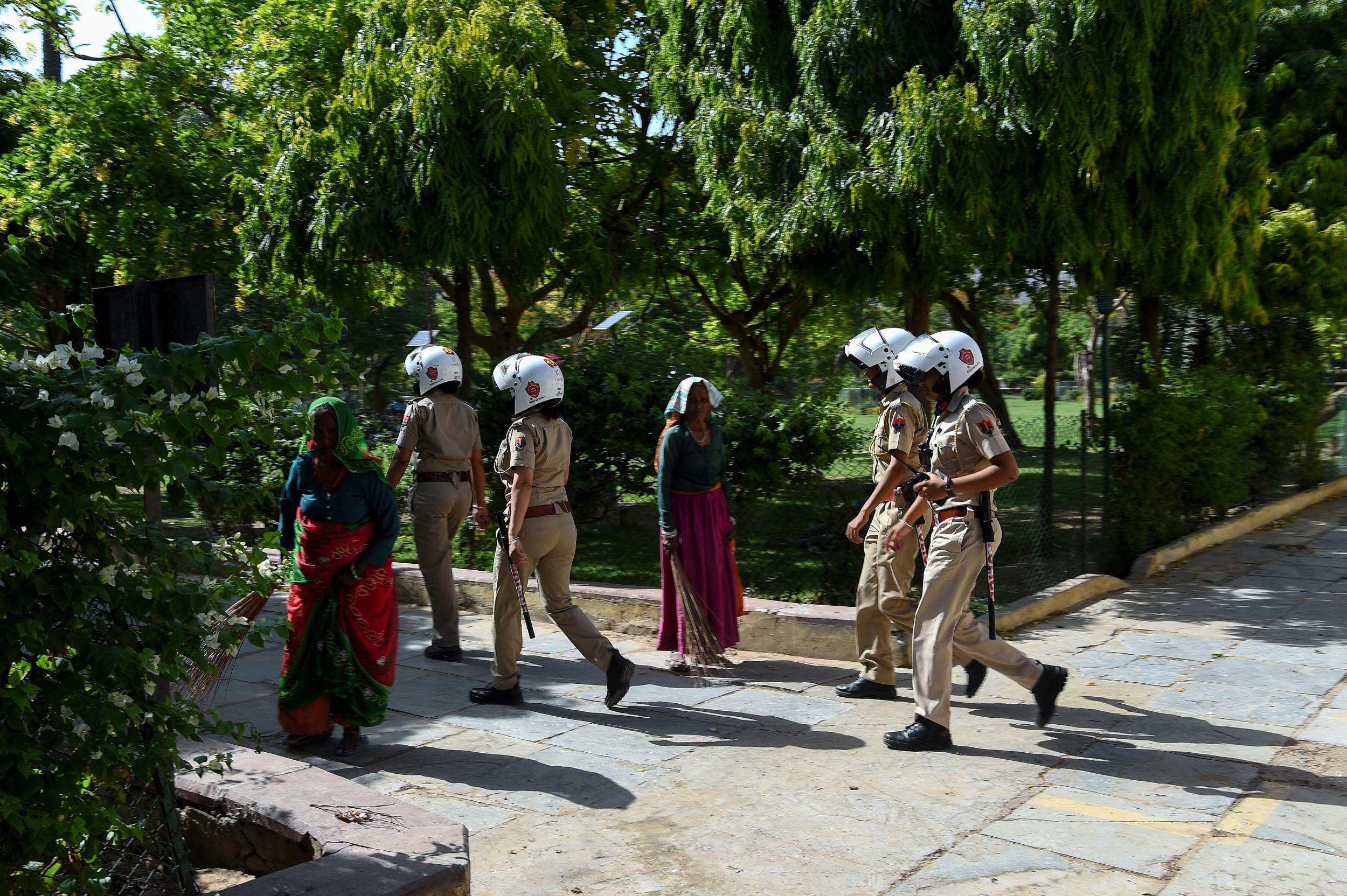 &#13;
Police patrol parks, shops and public areas &#13;