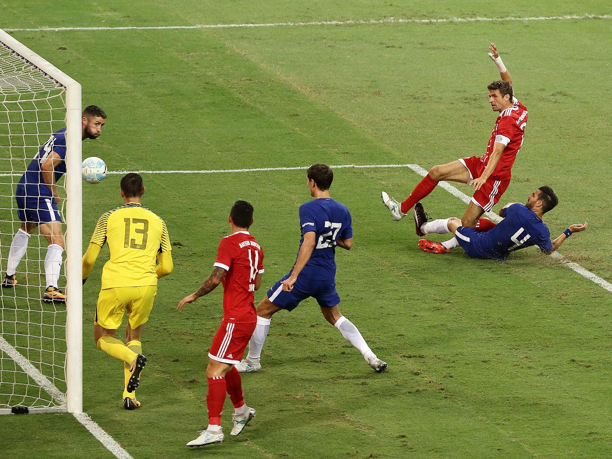 Thomas Muller strikes for Bayern Munich