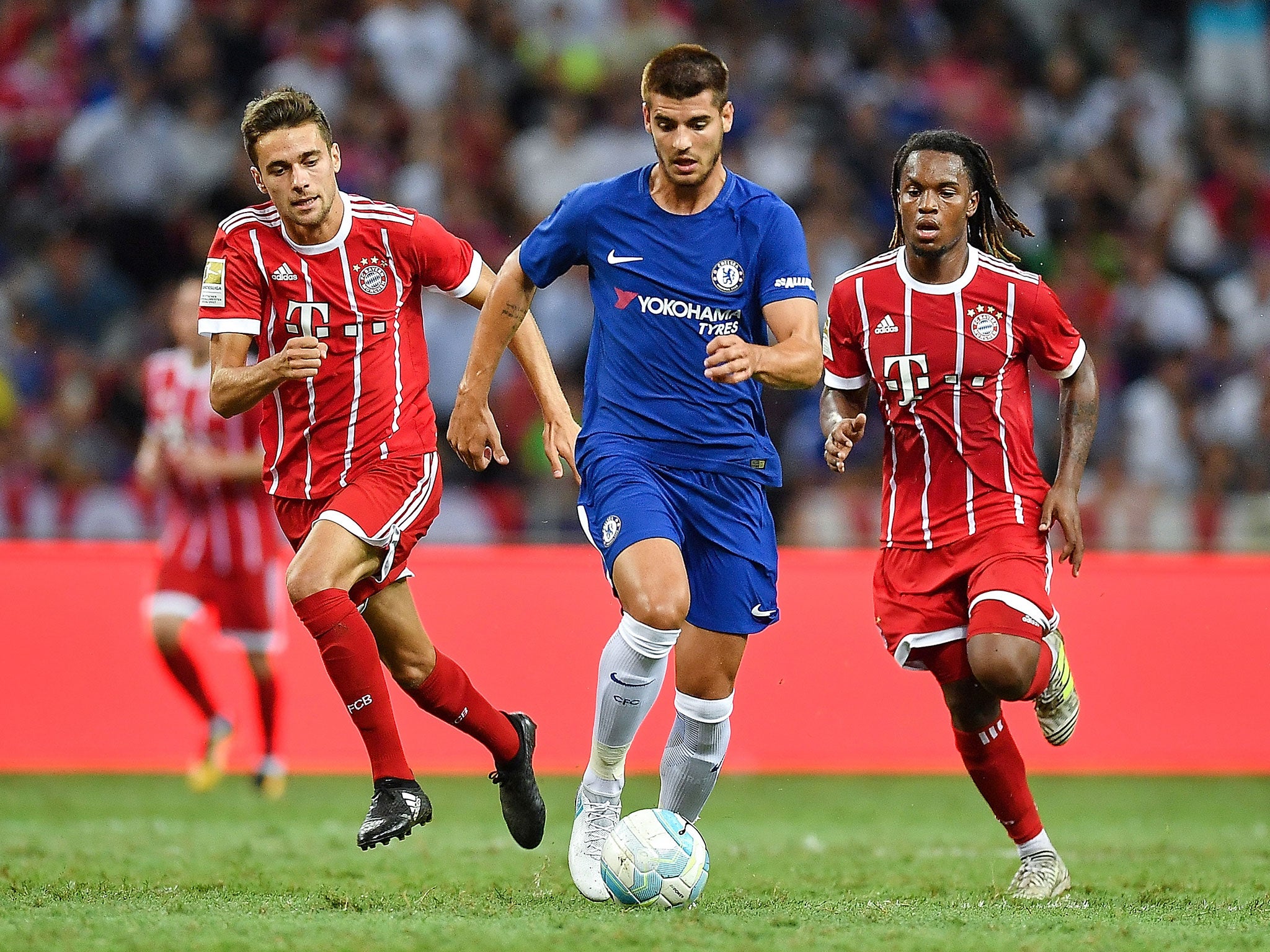 Morata in action against Bayern Munich