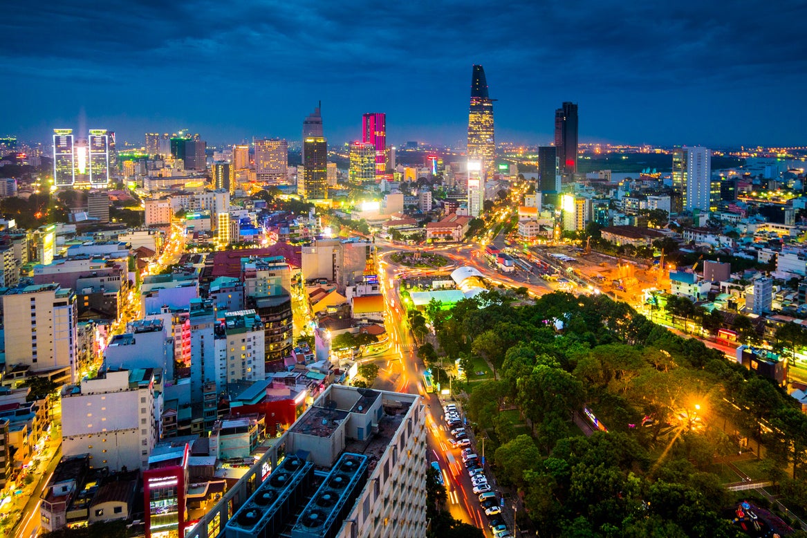 Bustling Ho Chi Minh City – tourist can visit for 15 days visa free