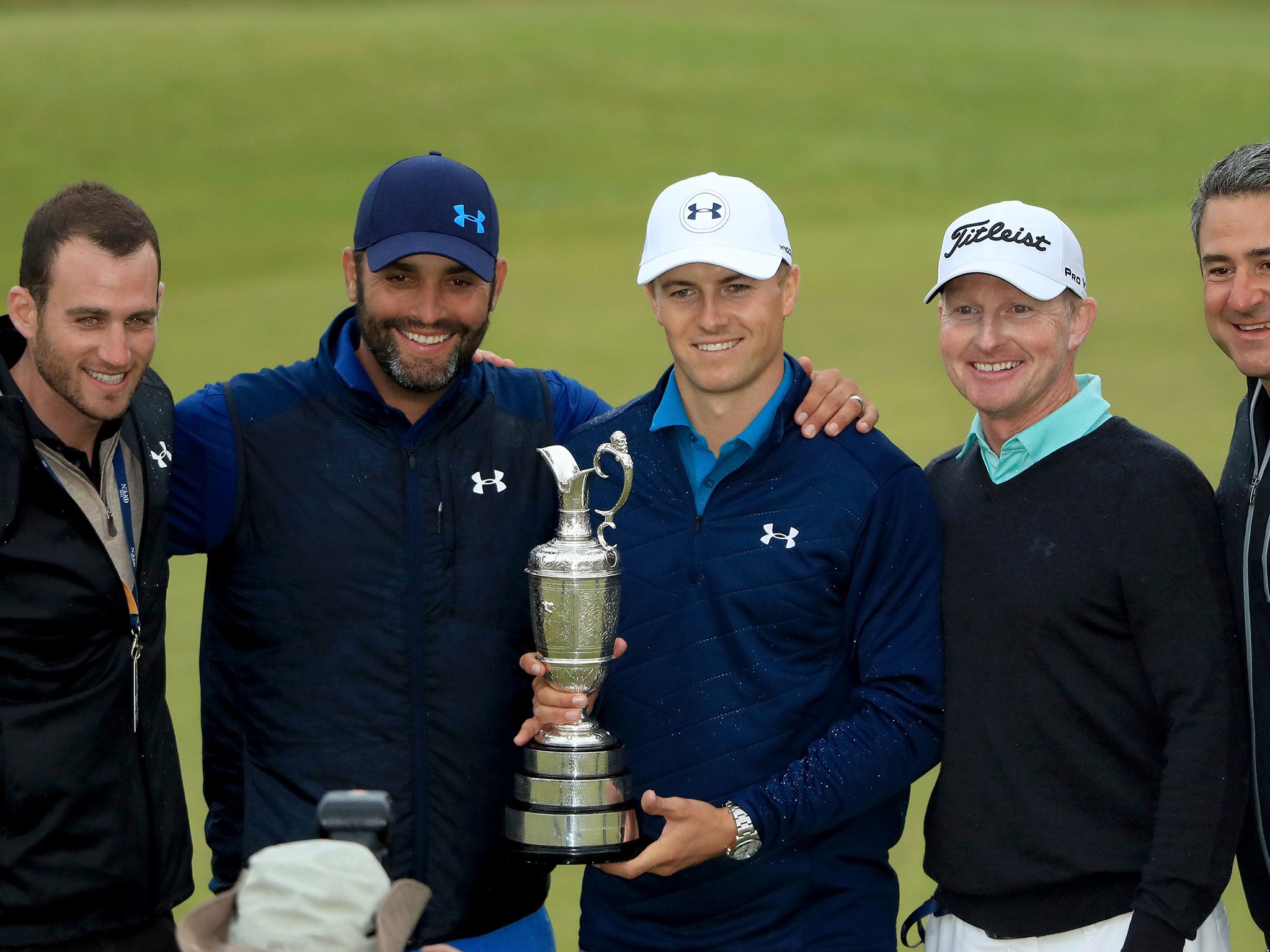 Spieth with the Claret Jug following Sunday's victory