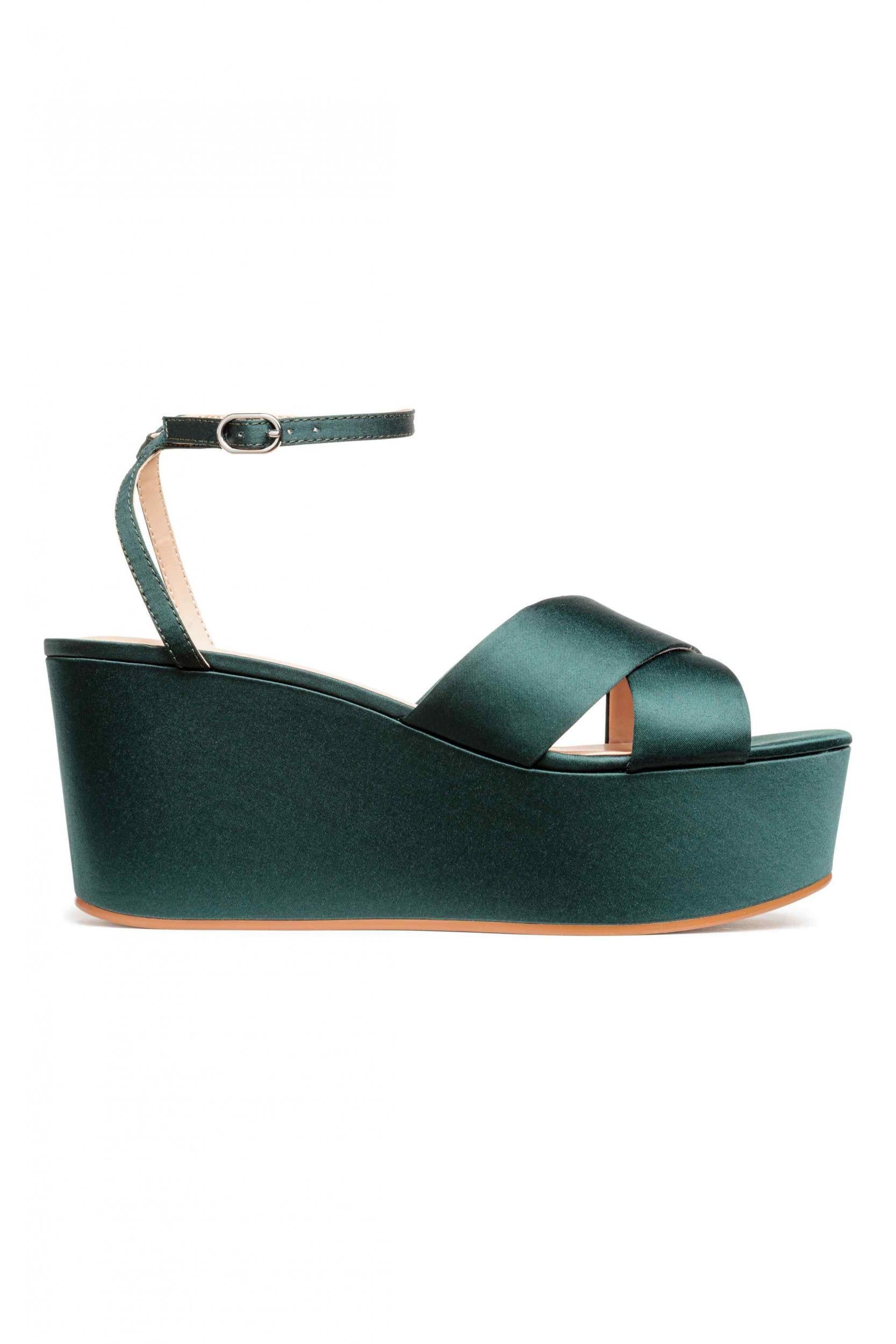 Satin Platform Sandals, £24.99, H&amp;M