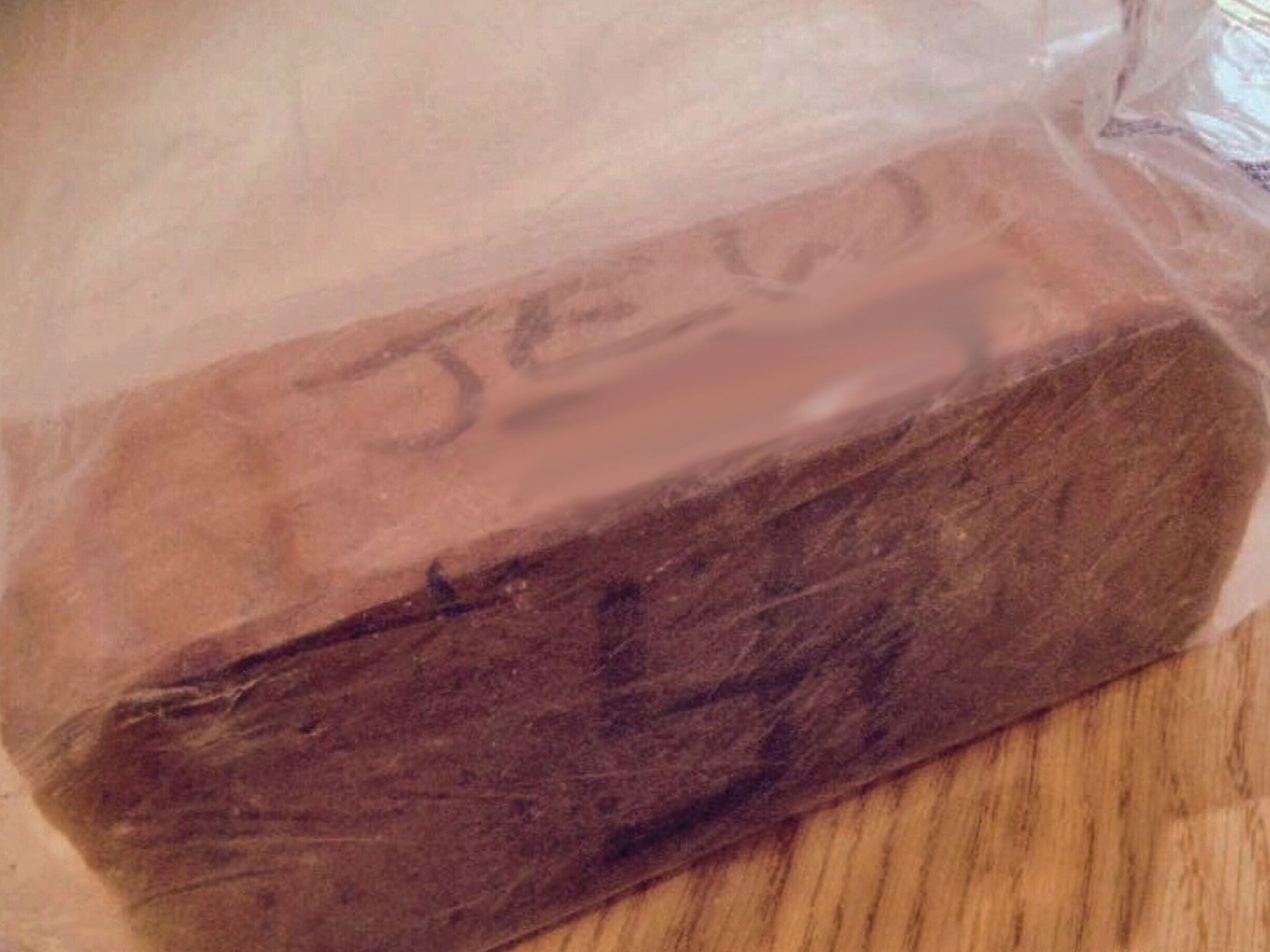 &#13;
A brick with anti-Semitic graffiti thrown through window of a Jewish home in January &#13;