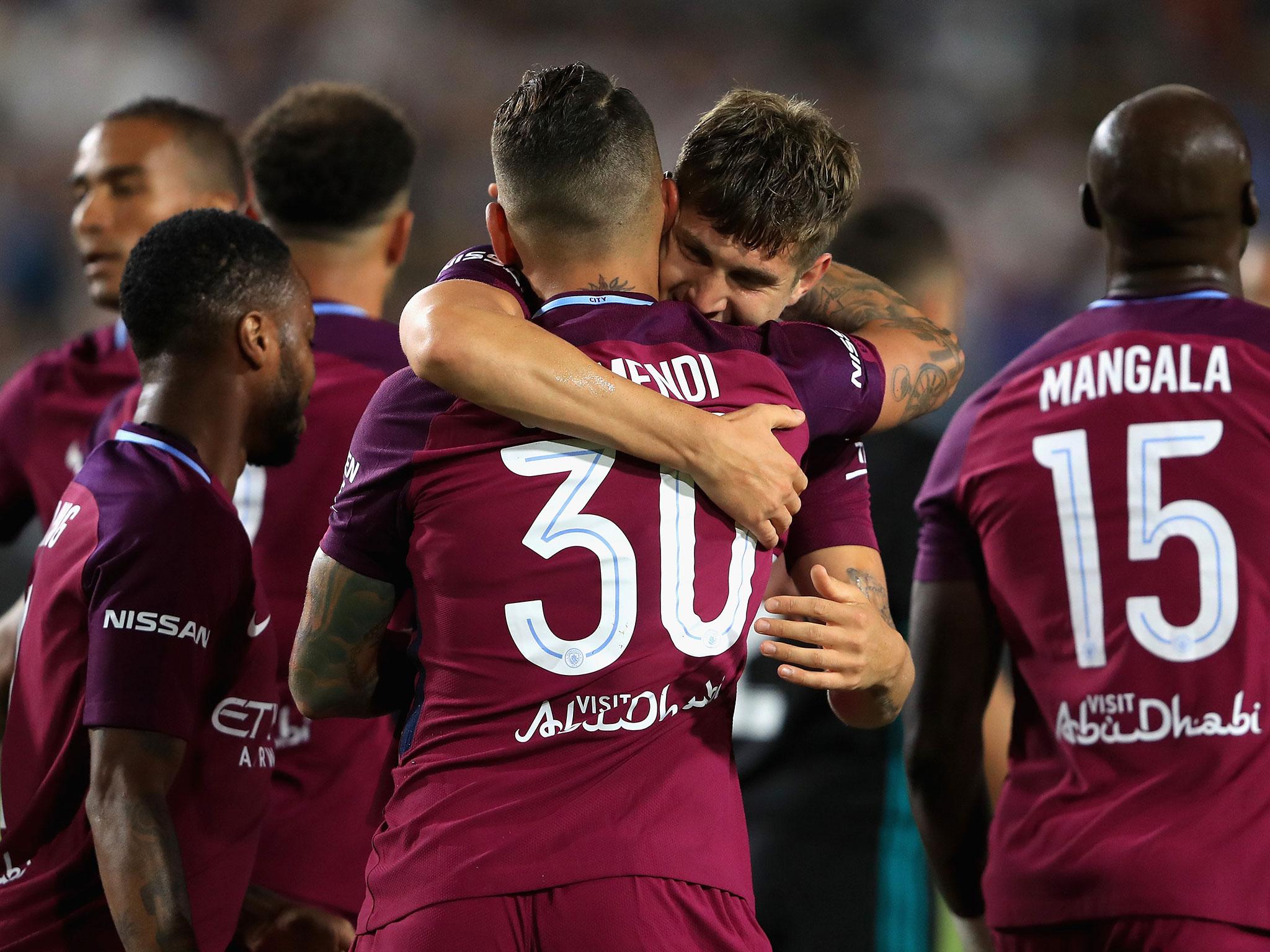 
Stones looked at home at the heart of City's back three 