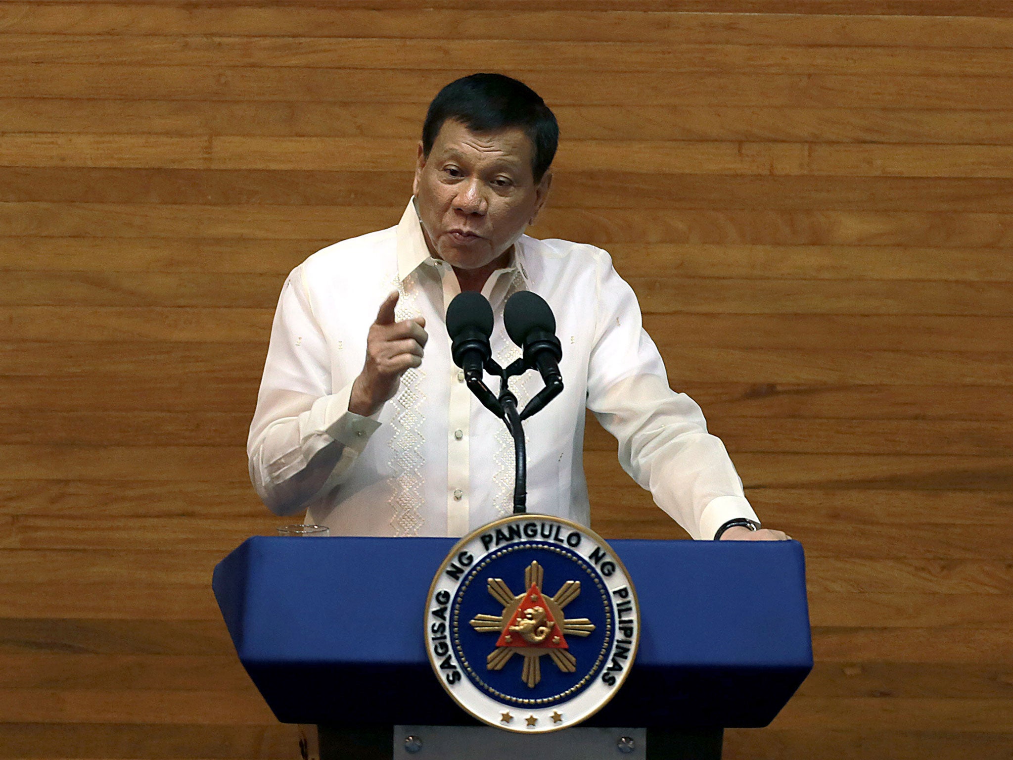 Philippine President Rodrigo Duterte delivers his State of the Nation Address (SONA) at the Philippine House of Representatives