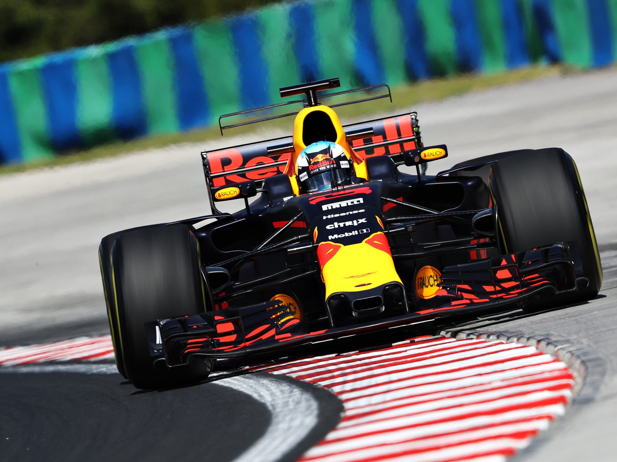 Red Bull's Daniel Ricciardo was the fastest in Friday's practice