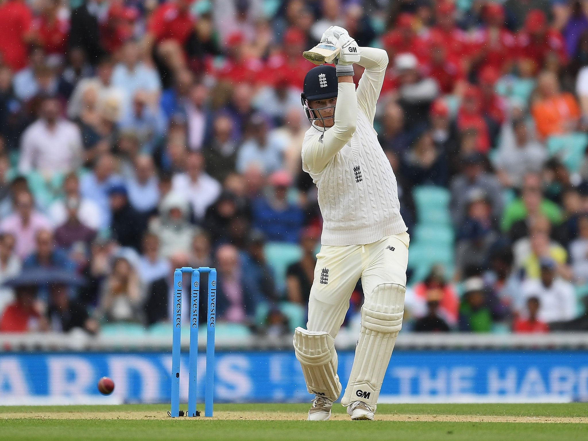Tom Westley's maiden Test half-century helped see England's lead go beyond 330 before lunch