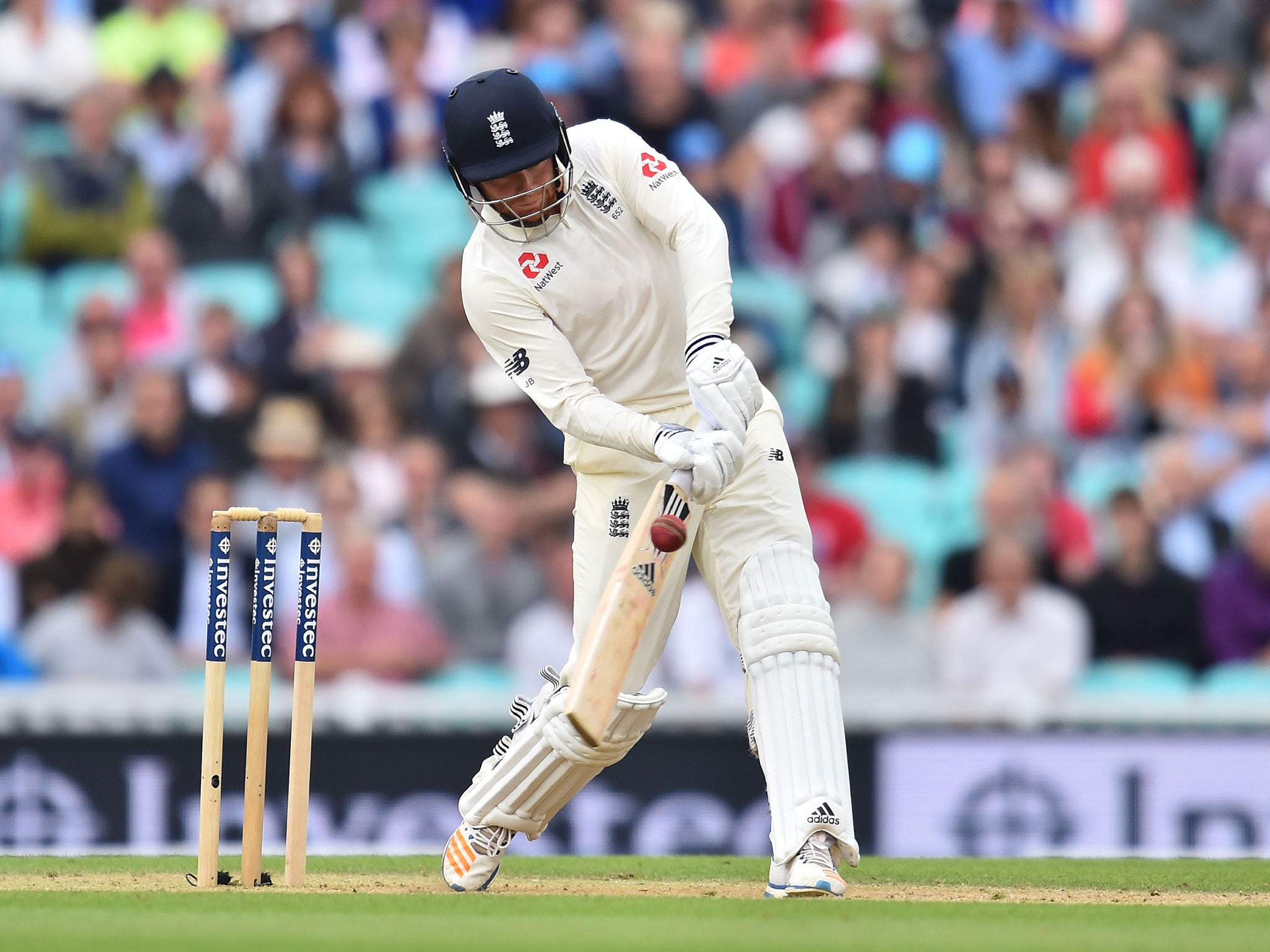 &#13;
Bairstow earlier top scored with 63 as England declared on 313-8 &#13;