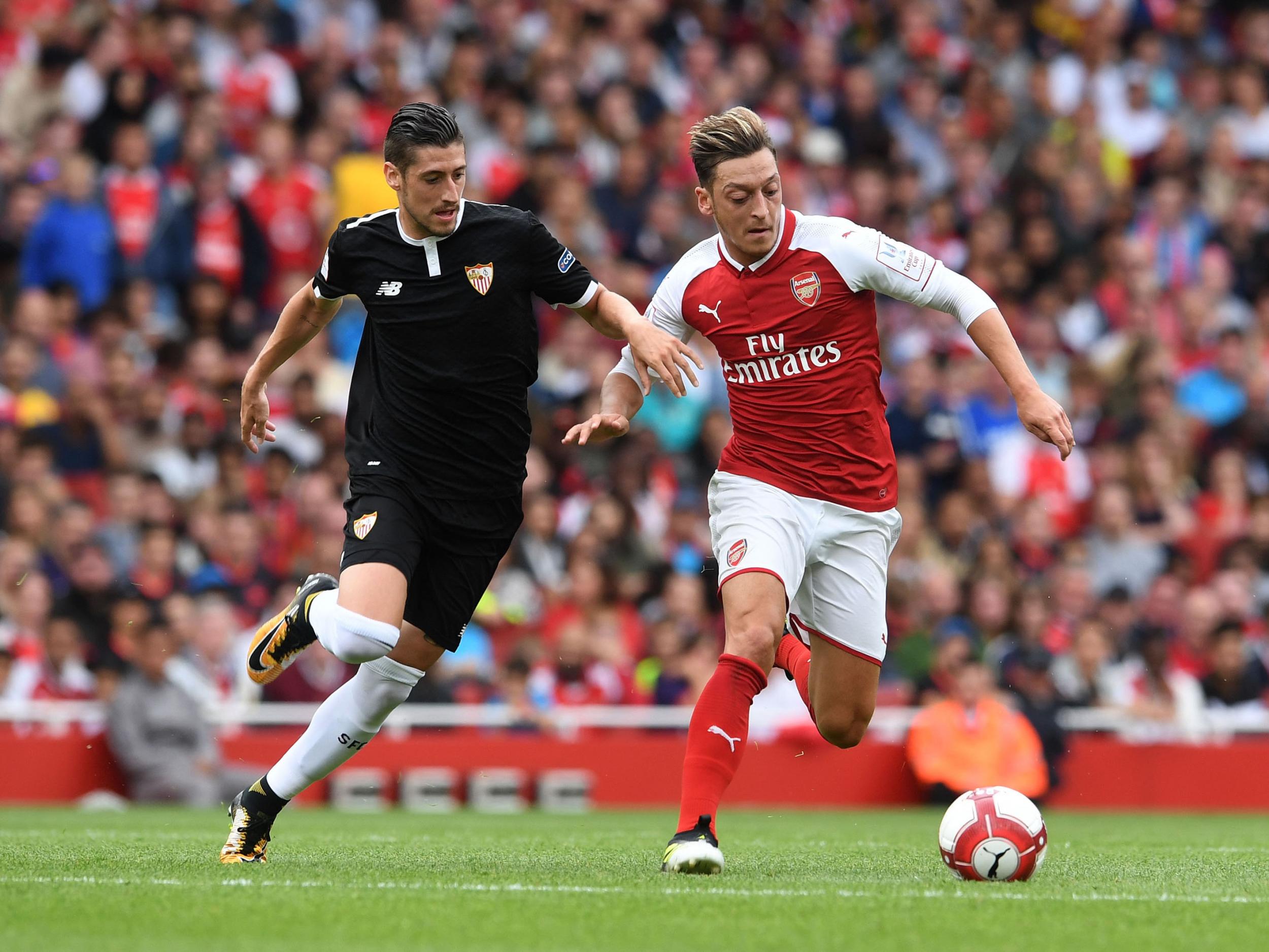 Ozil acts as the puppetmaster behind the strikers