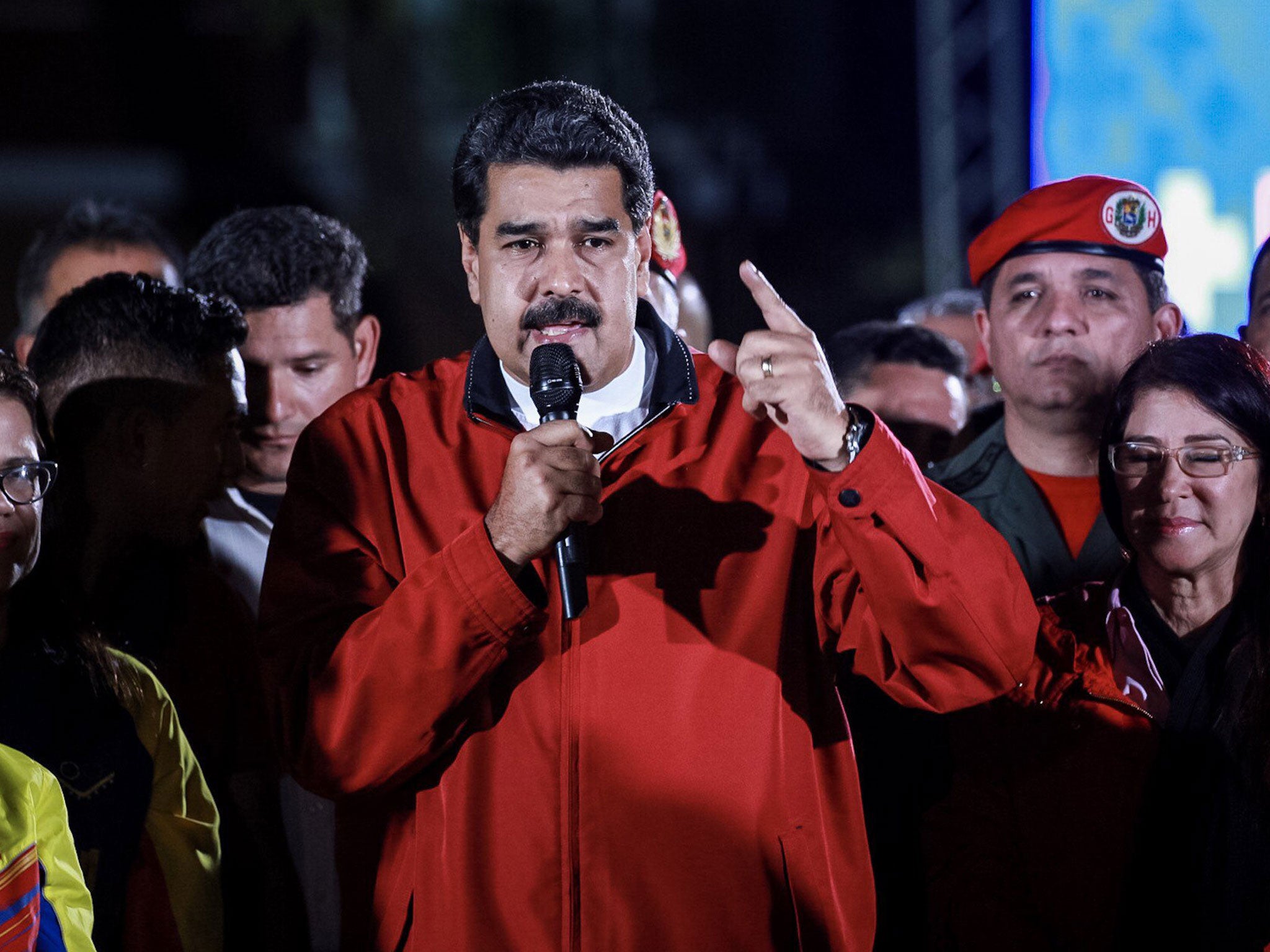 Maduro celebrates election results after vote on his proposed Constituent Assembly