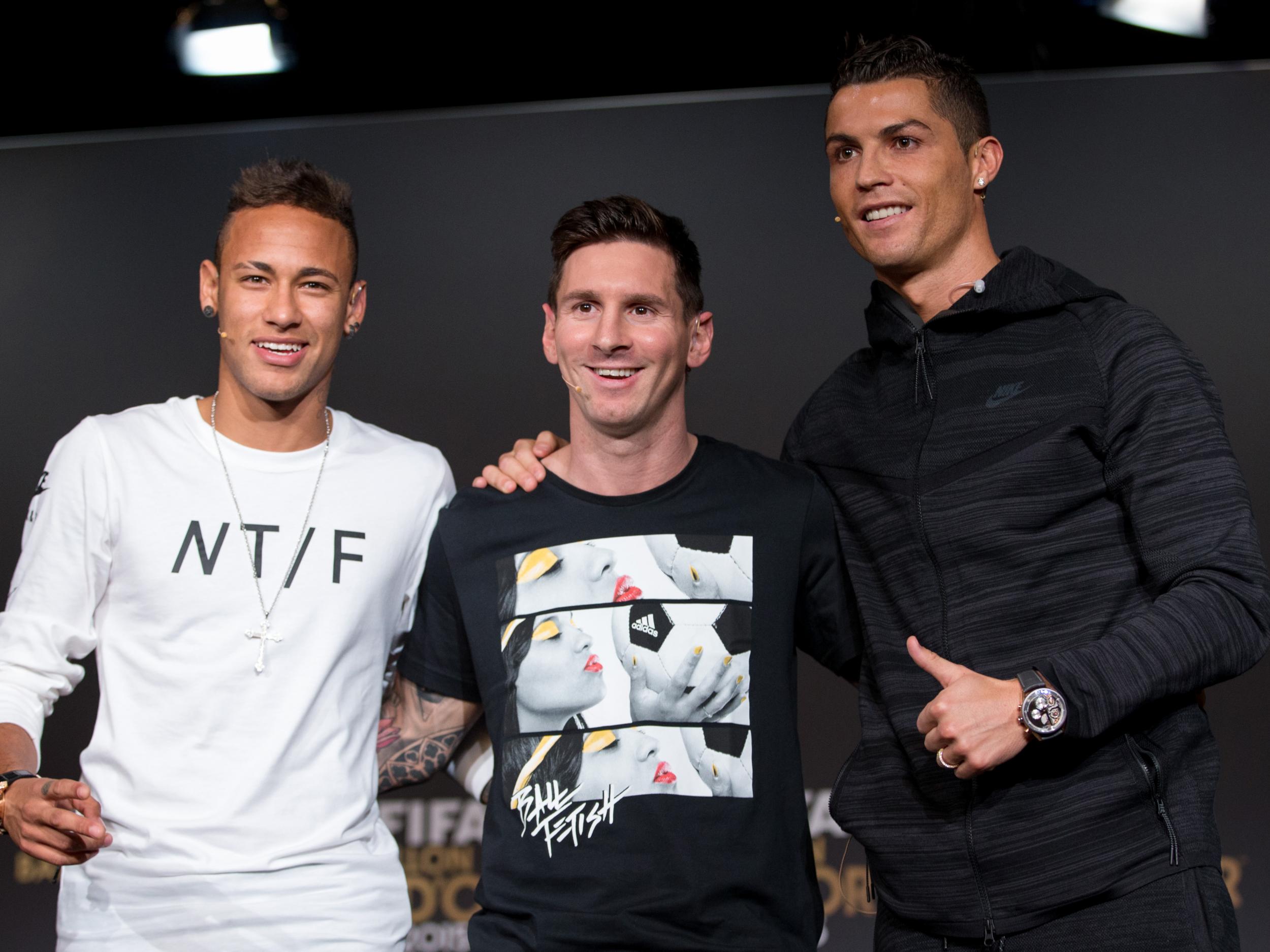 Neymar was tipped to take over from Ronaldo and Messi as a Ballon d'Or winner