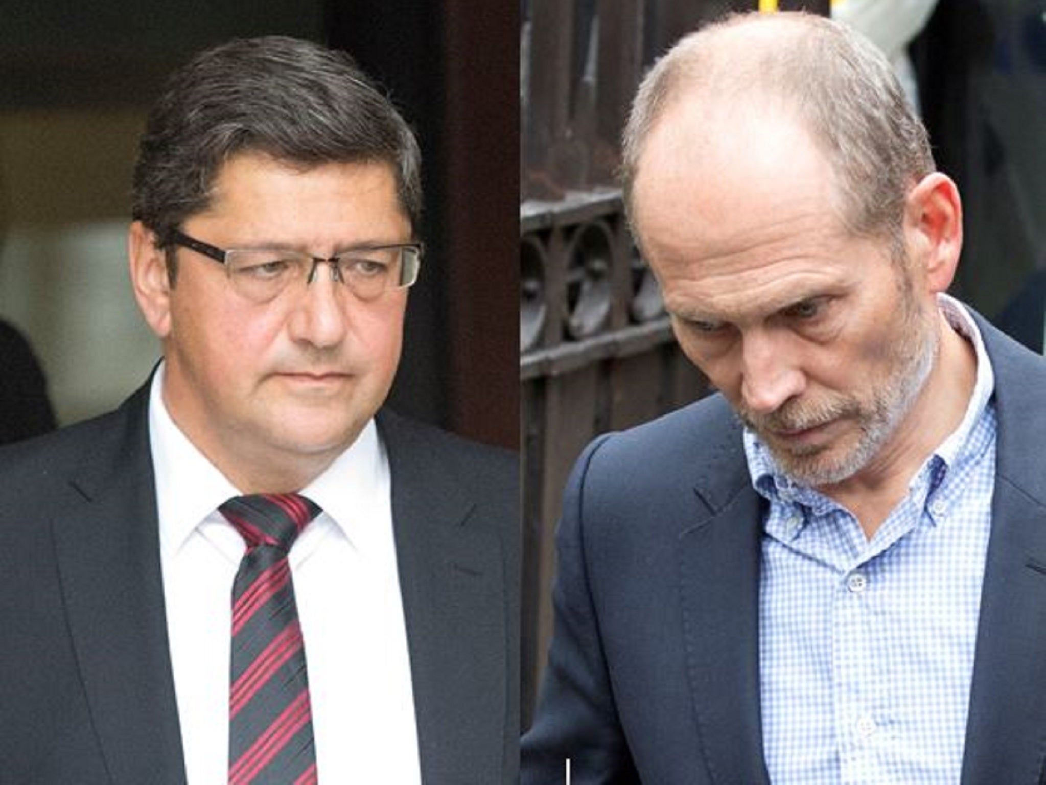 Andronicos Sideras (left) and Ulrik Nielsen (right) have been jailed for four years and six months and three years and six months respectively