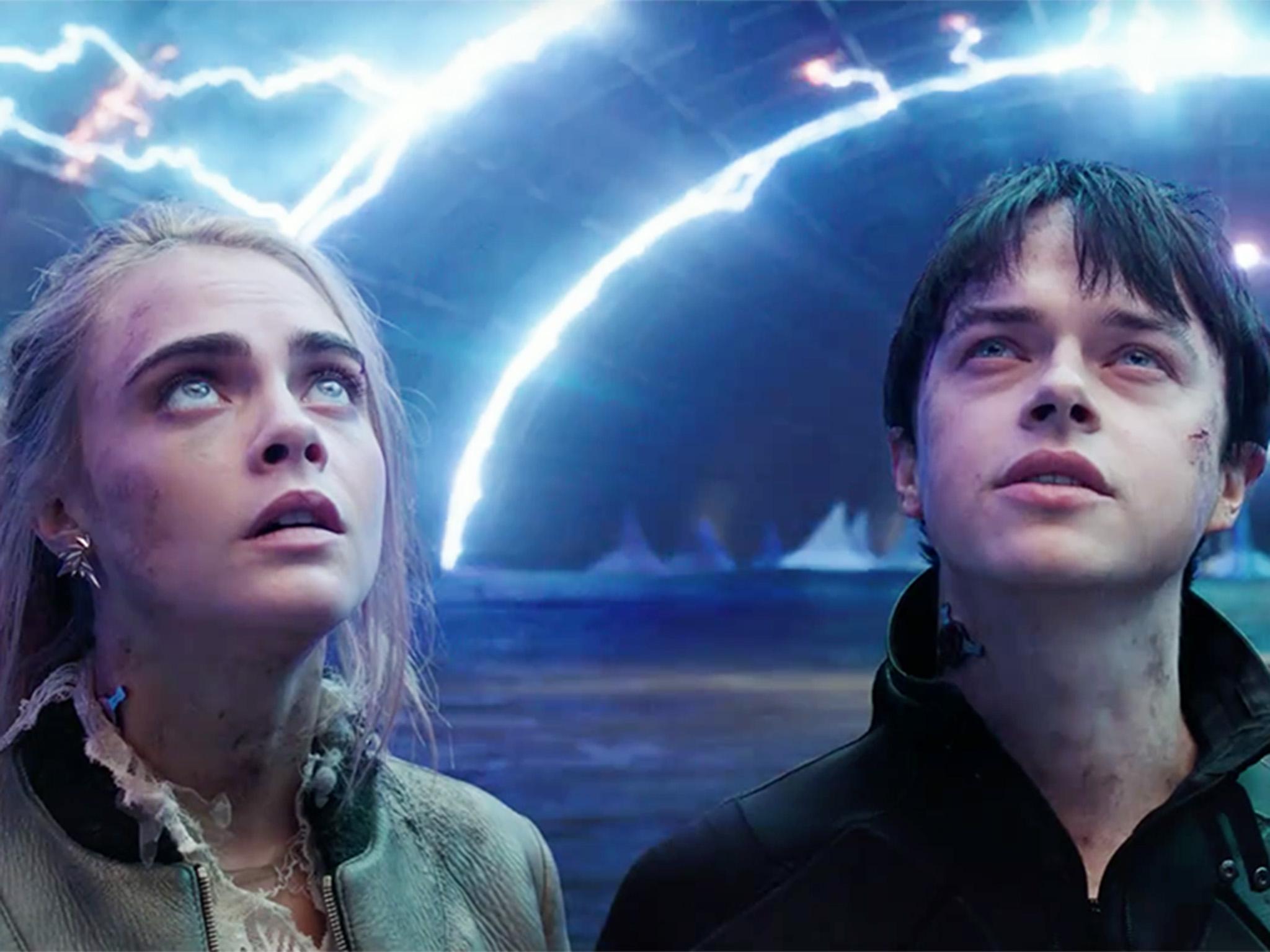 It’s not long before you hope Valerian (DeHann) and Lauraline (Delevingne) never see each other again in ‘Valerian’