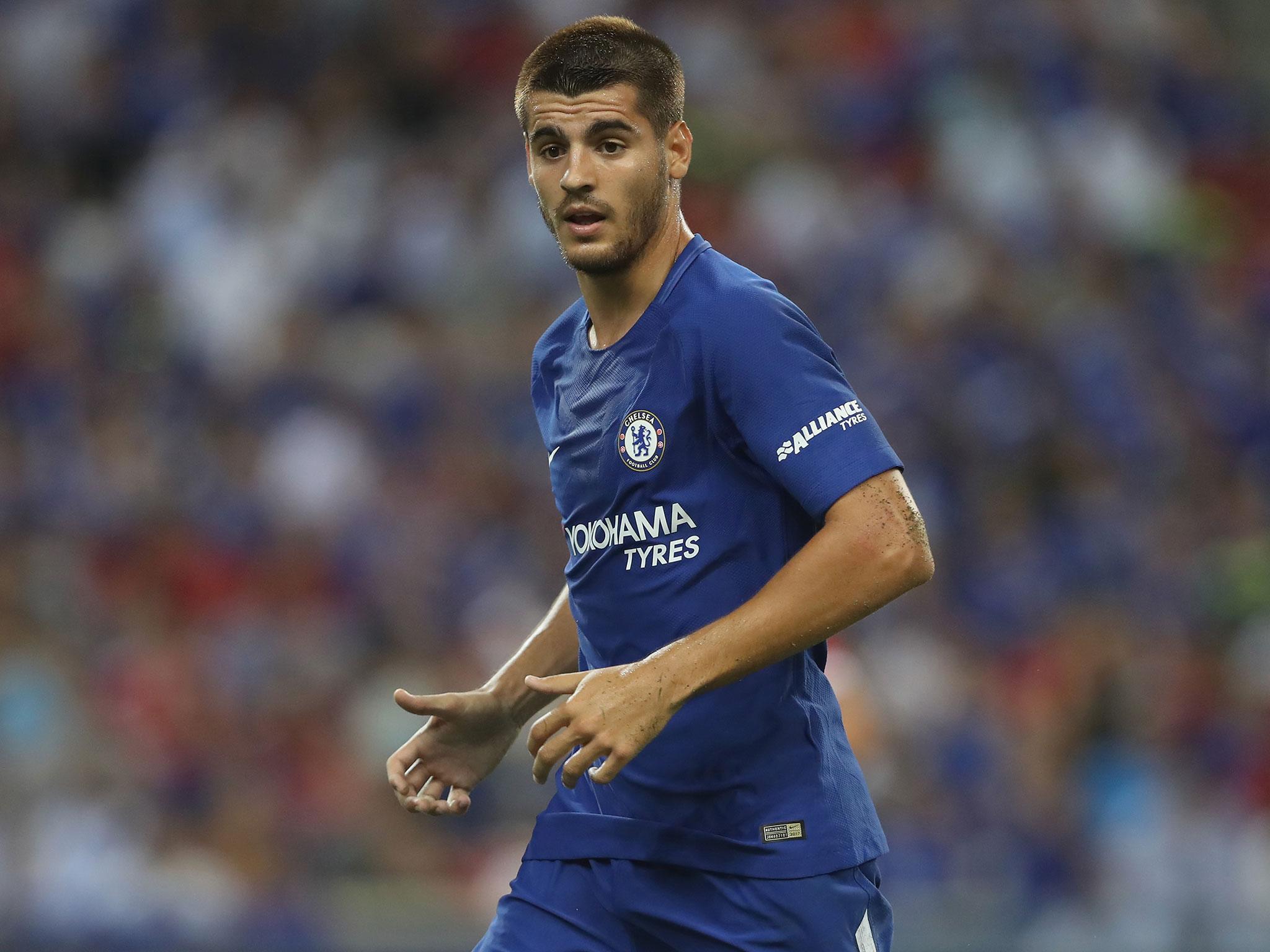 &#13;
Morata played for just 15 minutes in Chelsea's Community Shield clash against Arsenal &#13;