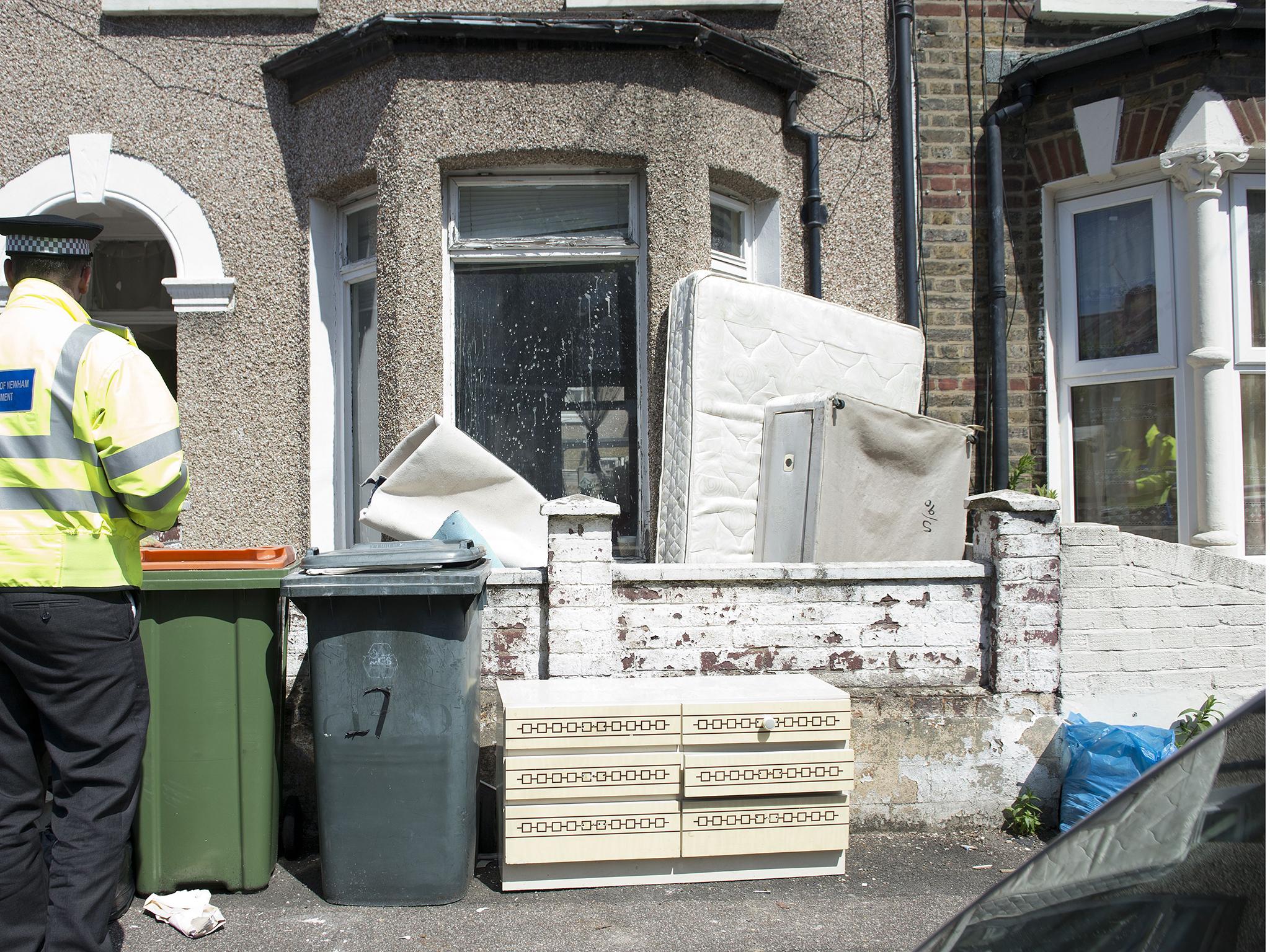 Newham Council's fly tipping patrol: there have been so many cuts in social services (Rex)