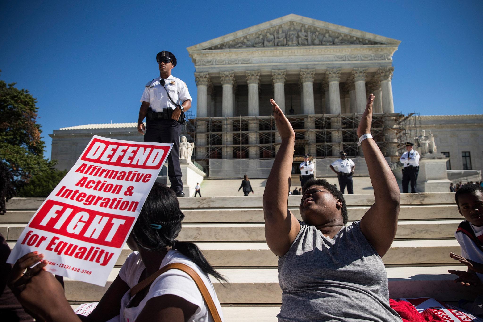 Protesters in Washington, DC in 2013