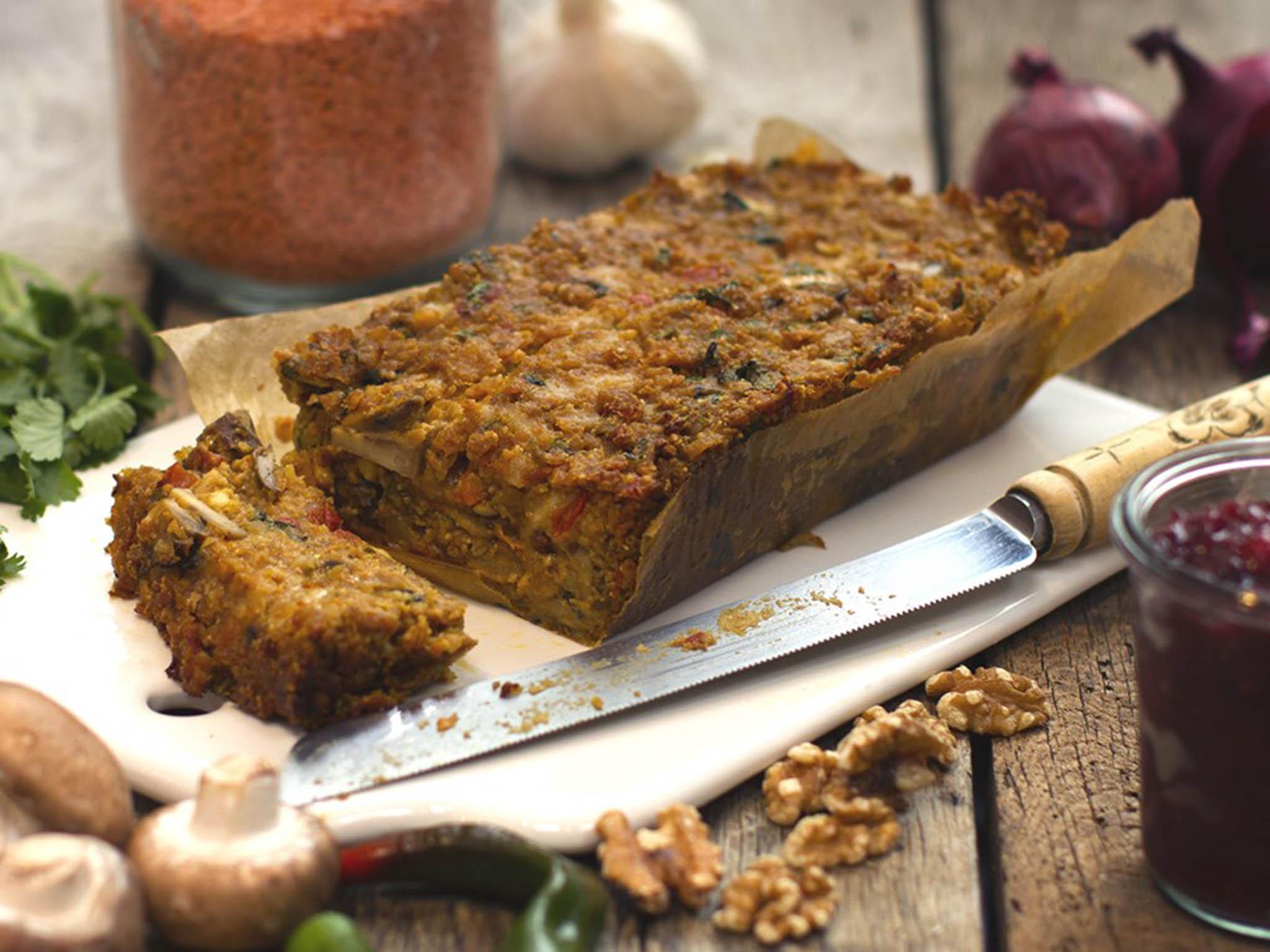 This delicious spiced lentil nut roast recipe is a far cry from the bland, dry nut roasts that plague the memories of many a vegetarian